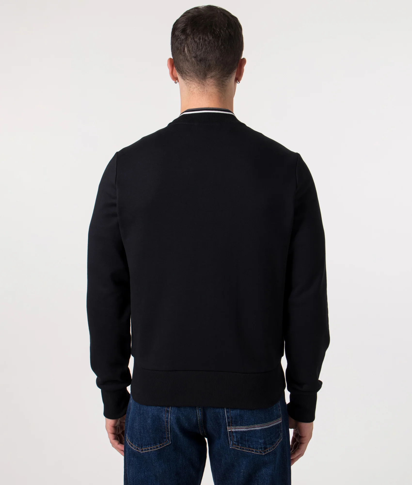 Regular Fit Zip Through Bomber Sweatshirt - Image 4