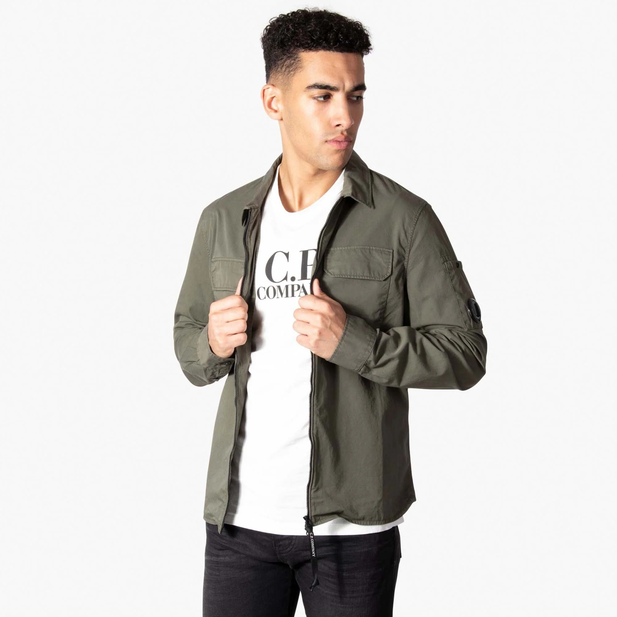 Gabardine Zipped Lens Overshirt - Image 5