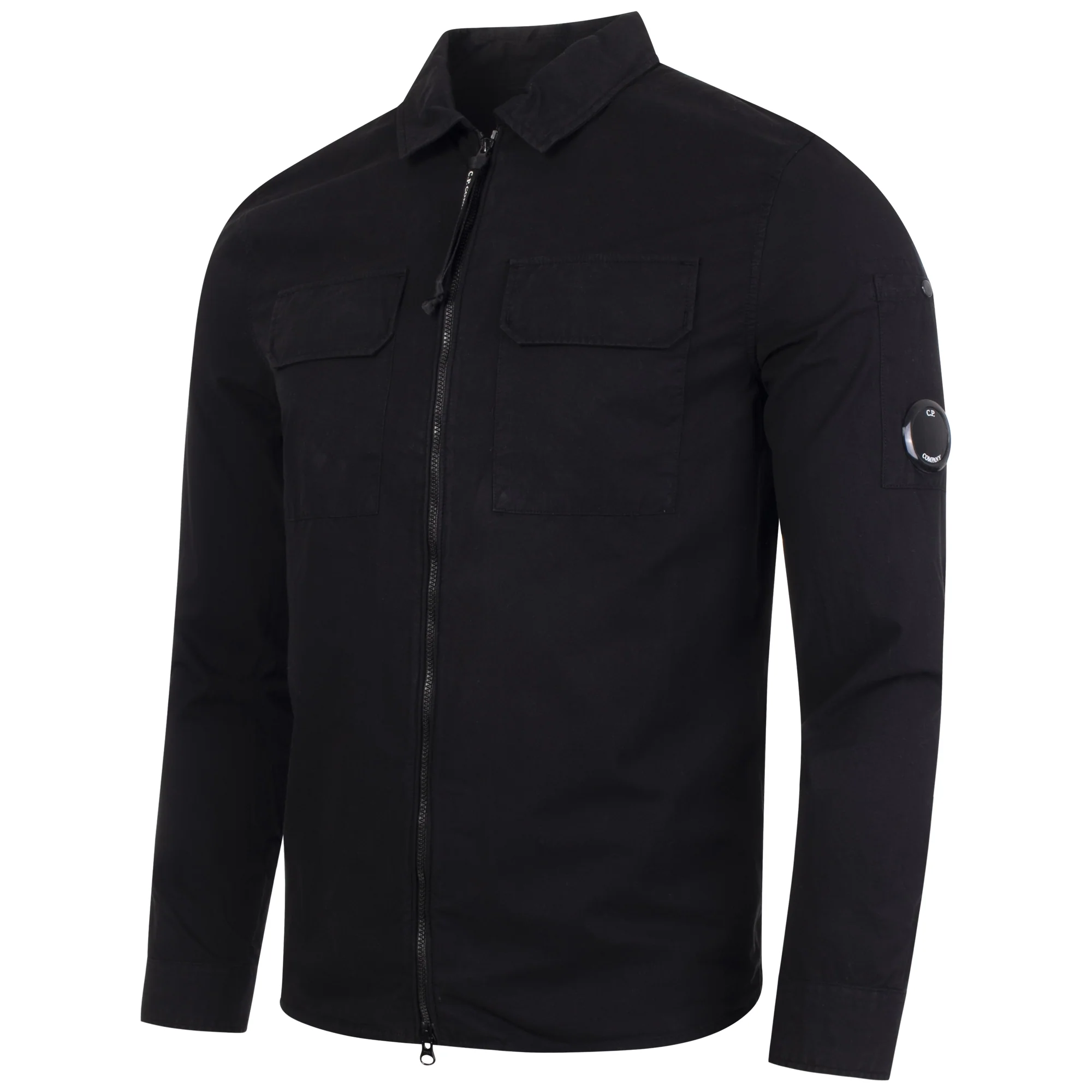 Gabardine Zipped Lens Overshirt
