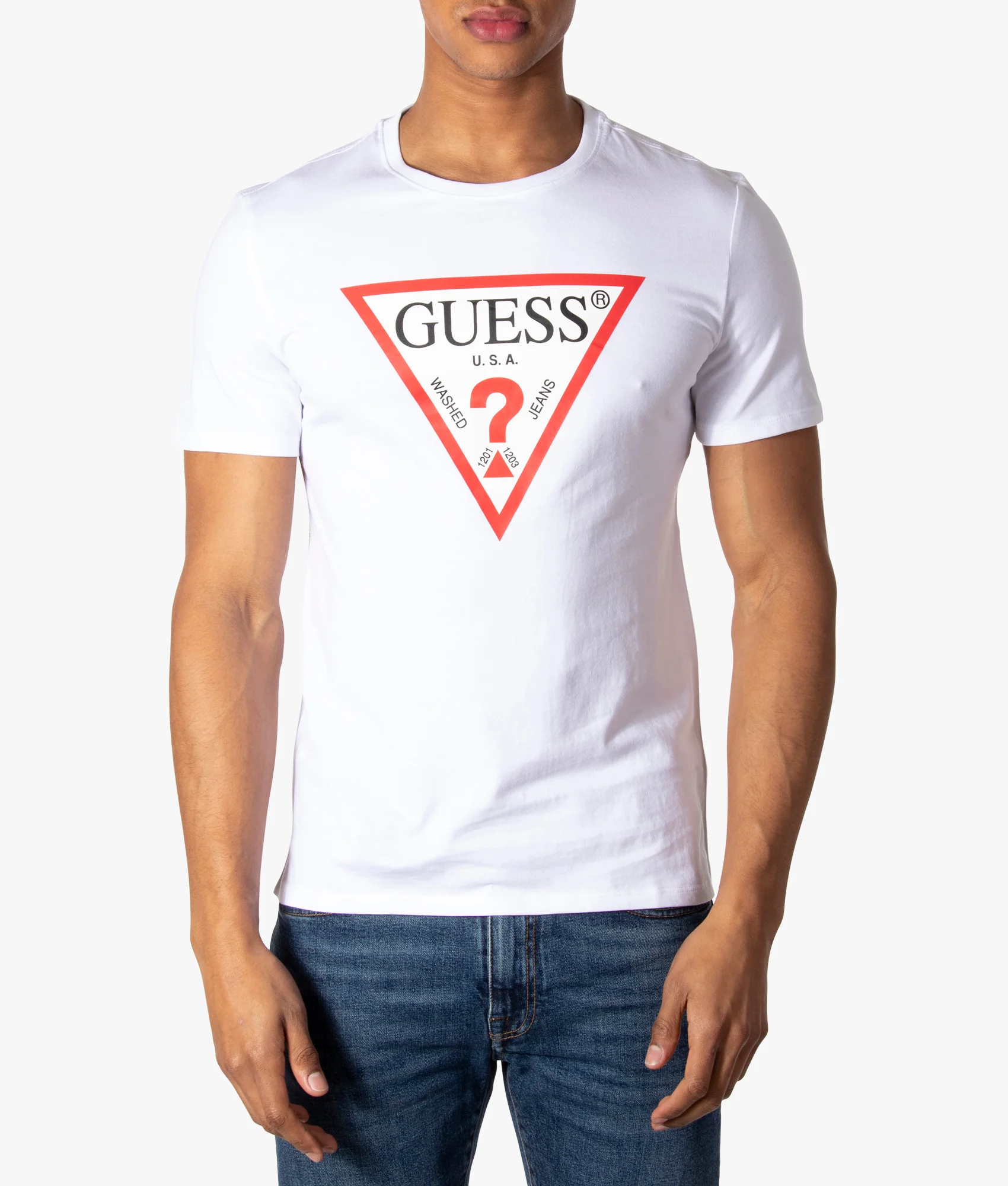 Center Triangle Original Logo Slim Fit T-Shirt