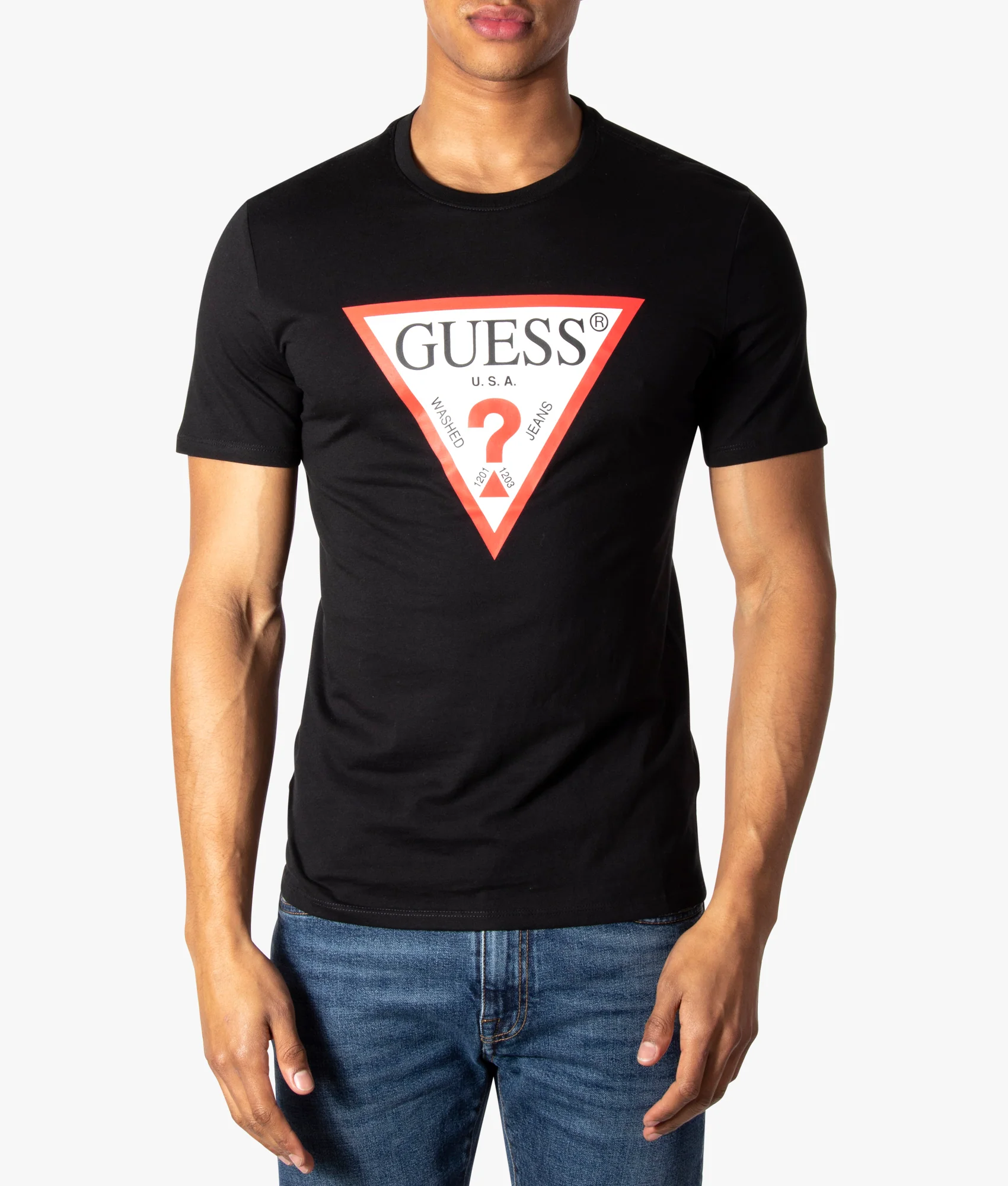Center Triangle Original Logo Slim Fit T-Shirt
