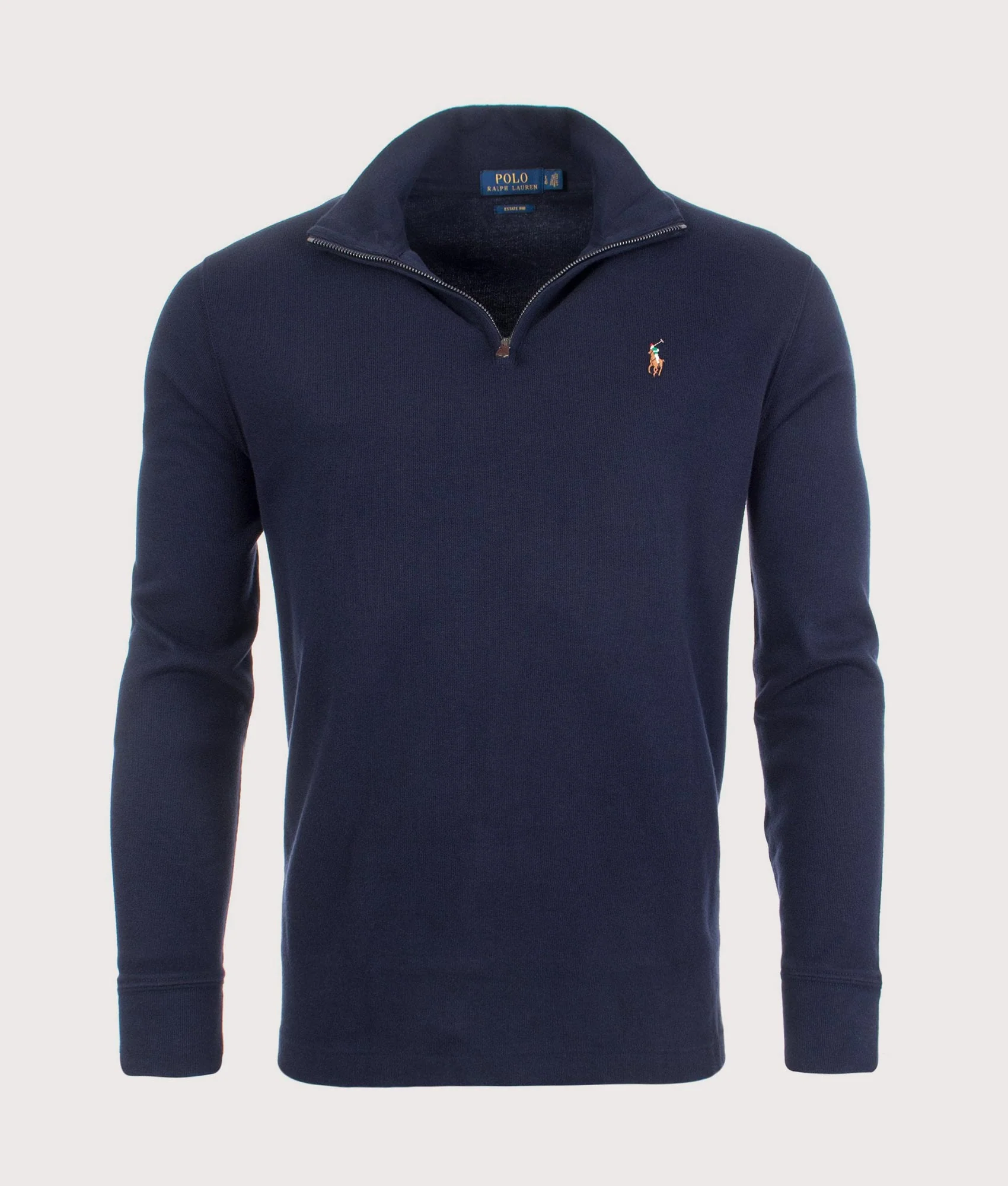 Estate-Rib Quarter Zip Knit Jumper - Image 3