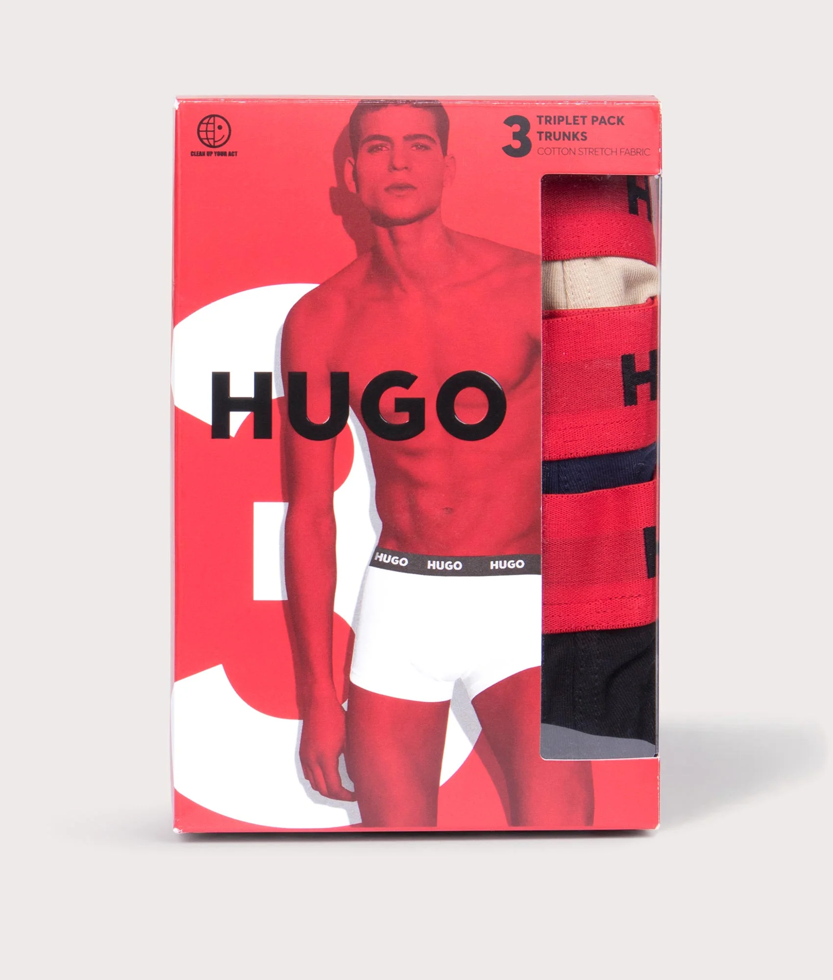 3 Pack Logo Waistband Trunks - Image 2