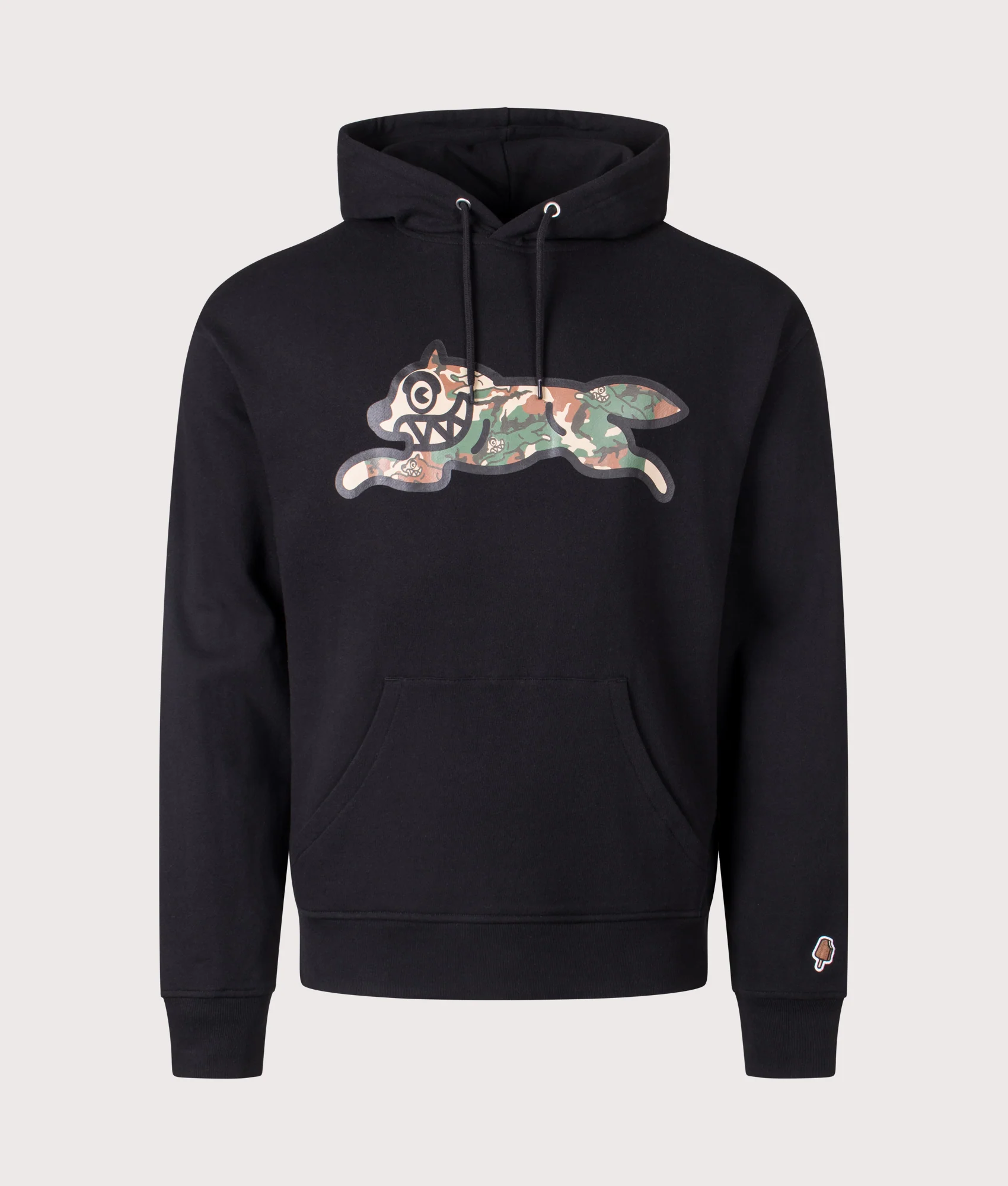 Woodland Camo Running Dog Hoodie