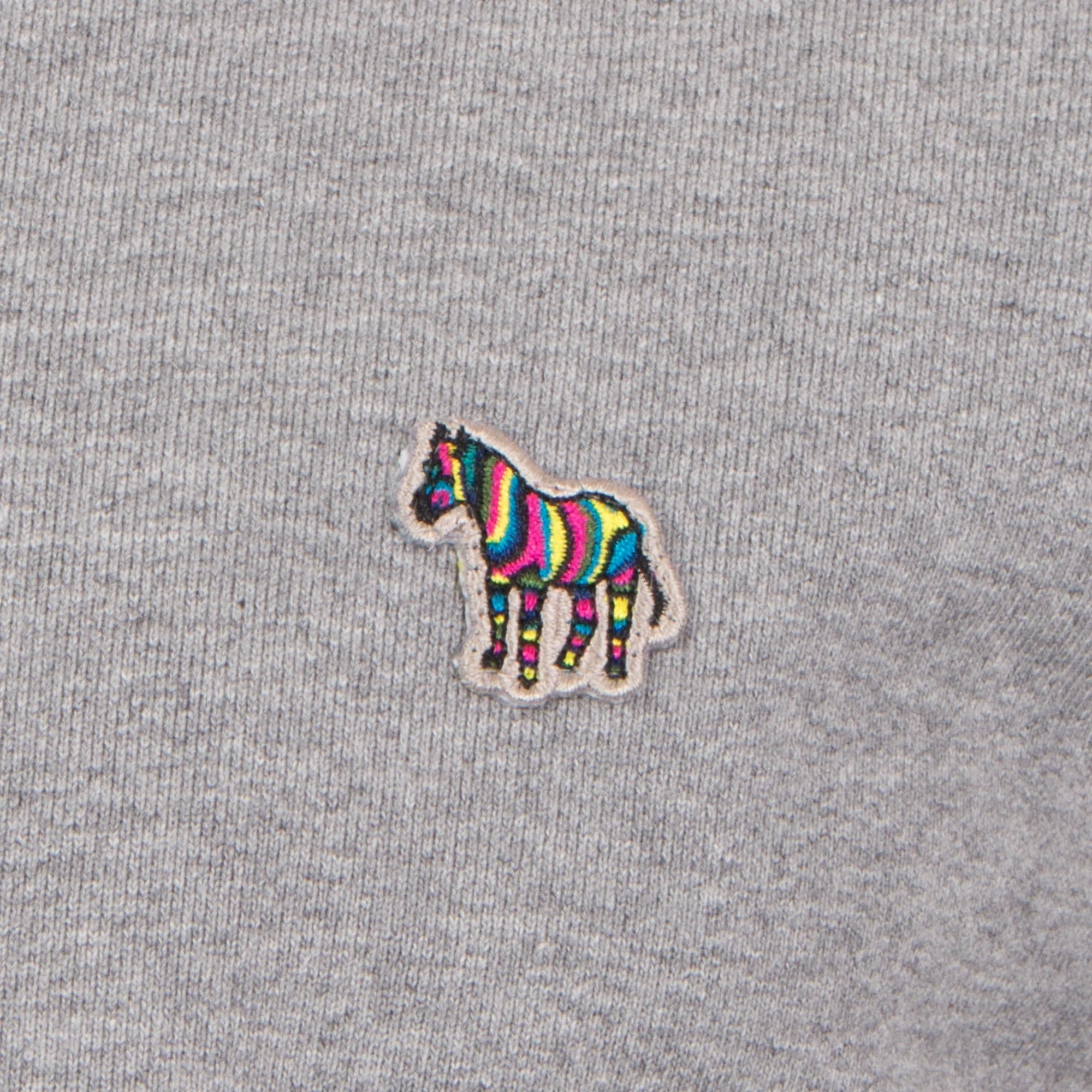 Regular Fit Zebra Logo Bomber Sweat Jacket - Image 2