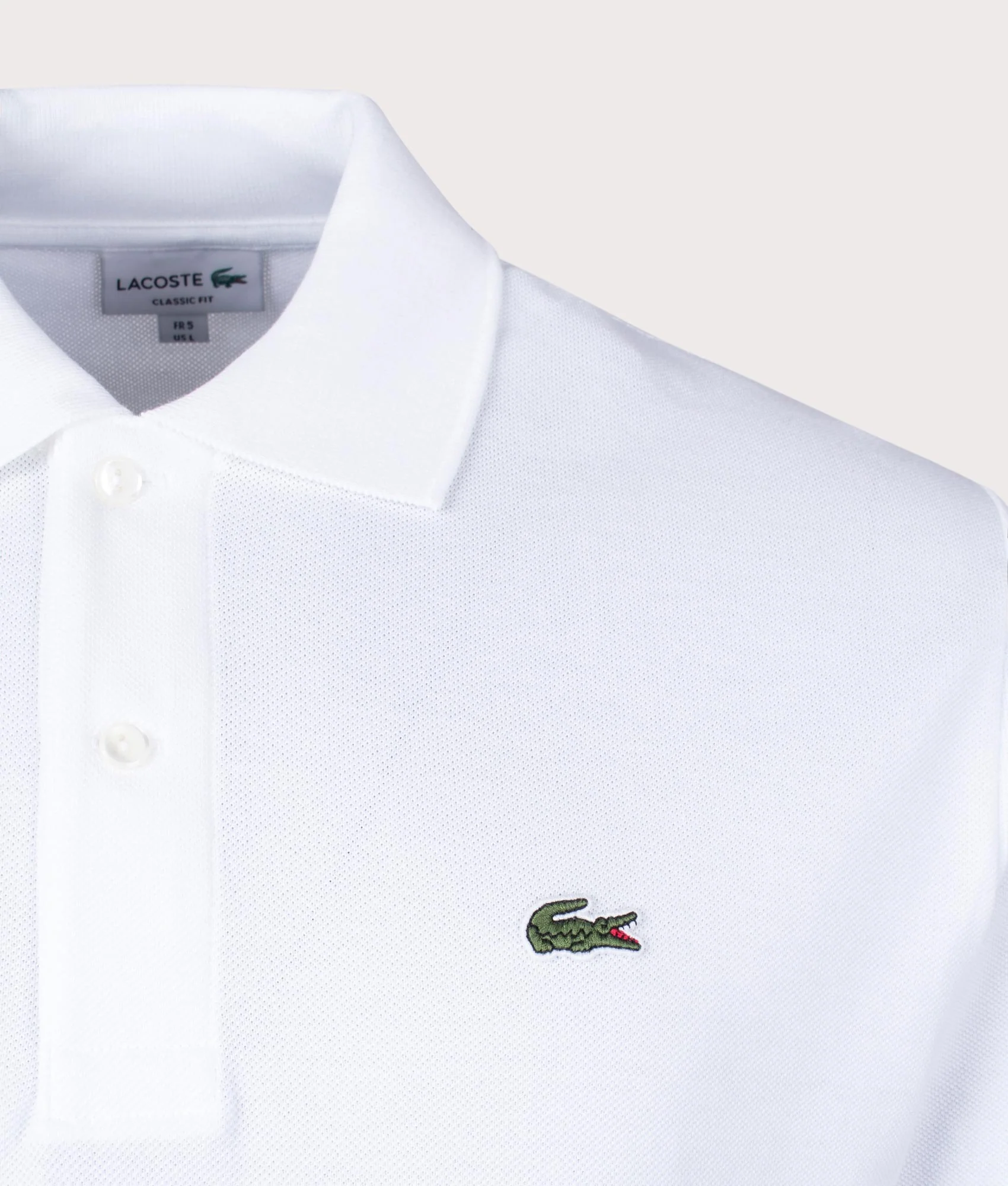 Classic Fit L1212 Croc Logo Polo Shirt - Image 2