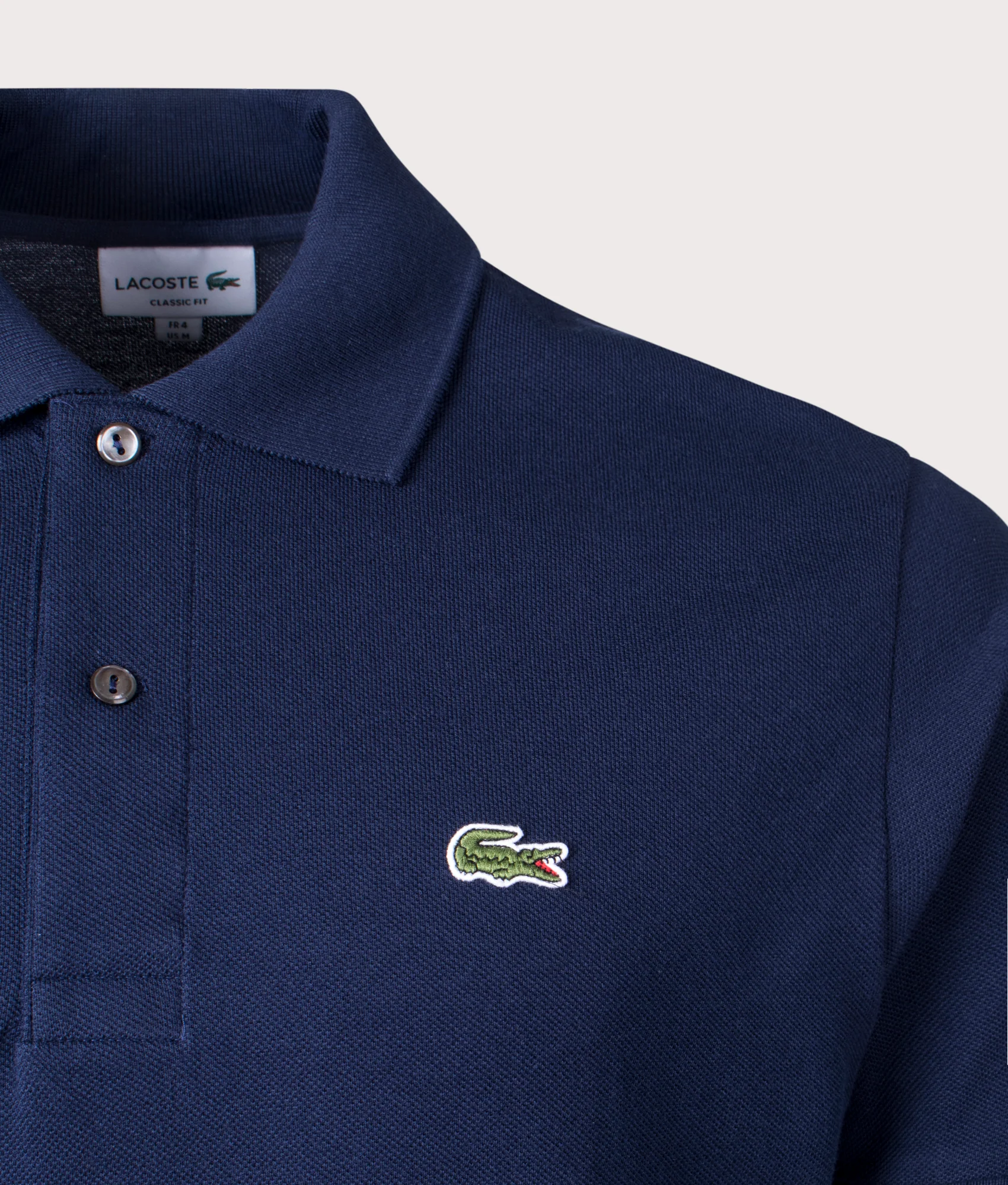 Classic Fit L1212 Croc Logo Polo Shirt - Image 3