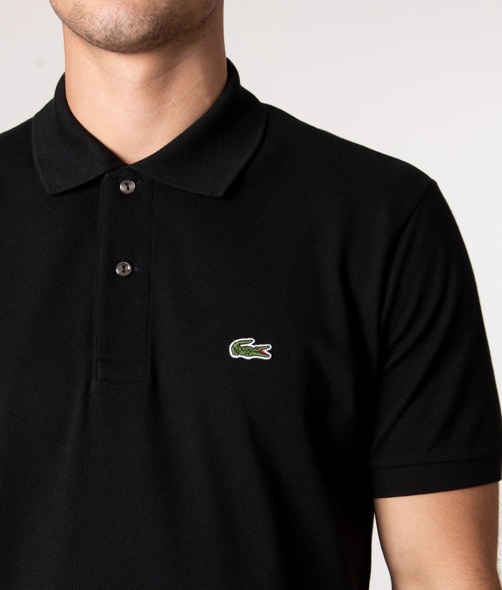 Classic Fit L1212 Croc Logo Polo Shirt - Image 3