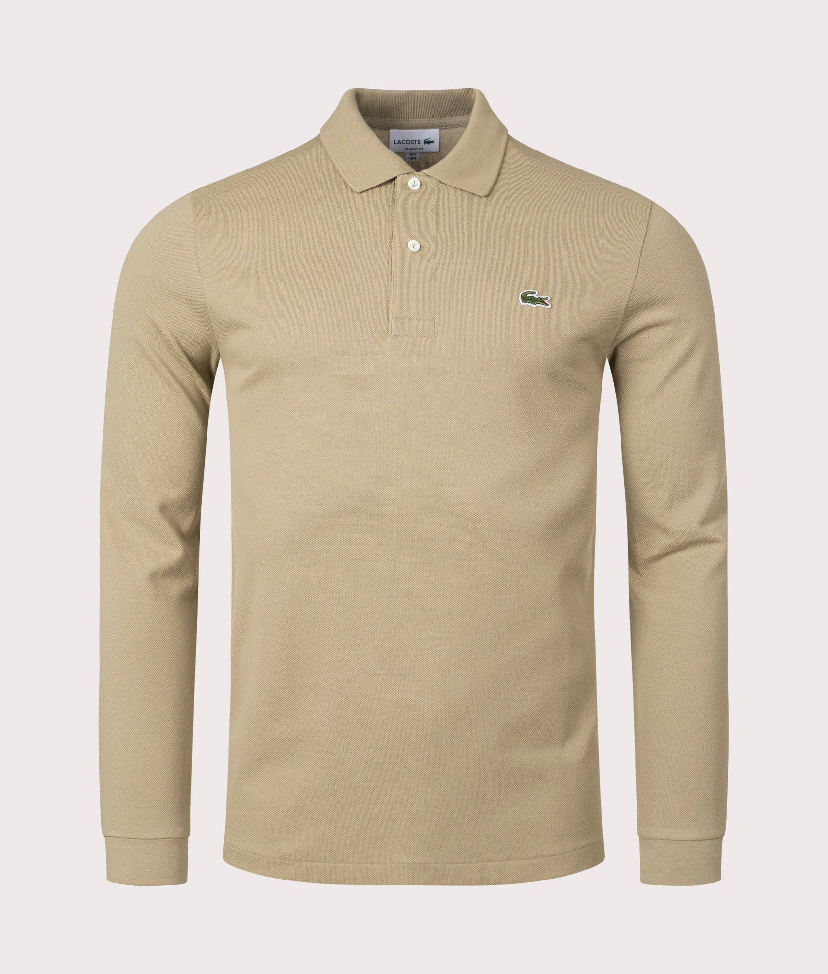 Long Sleeve Croc Logo Polo Shirt