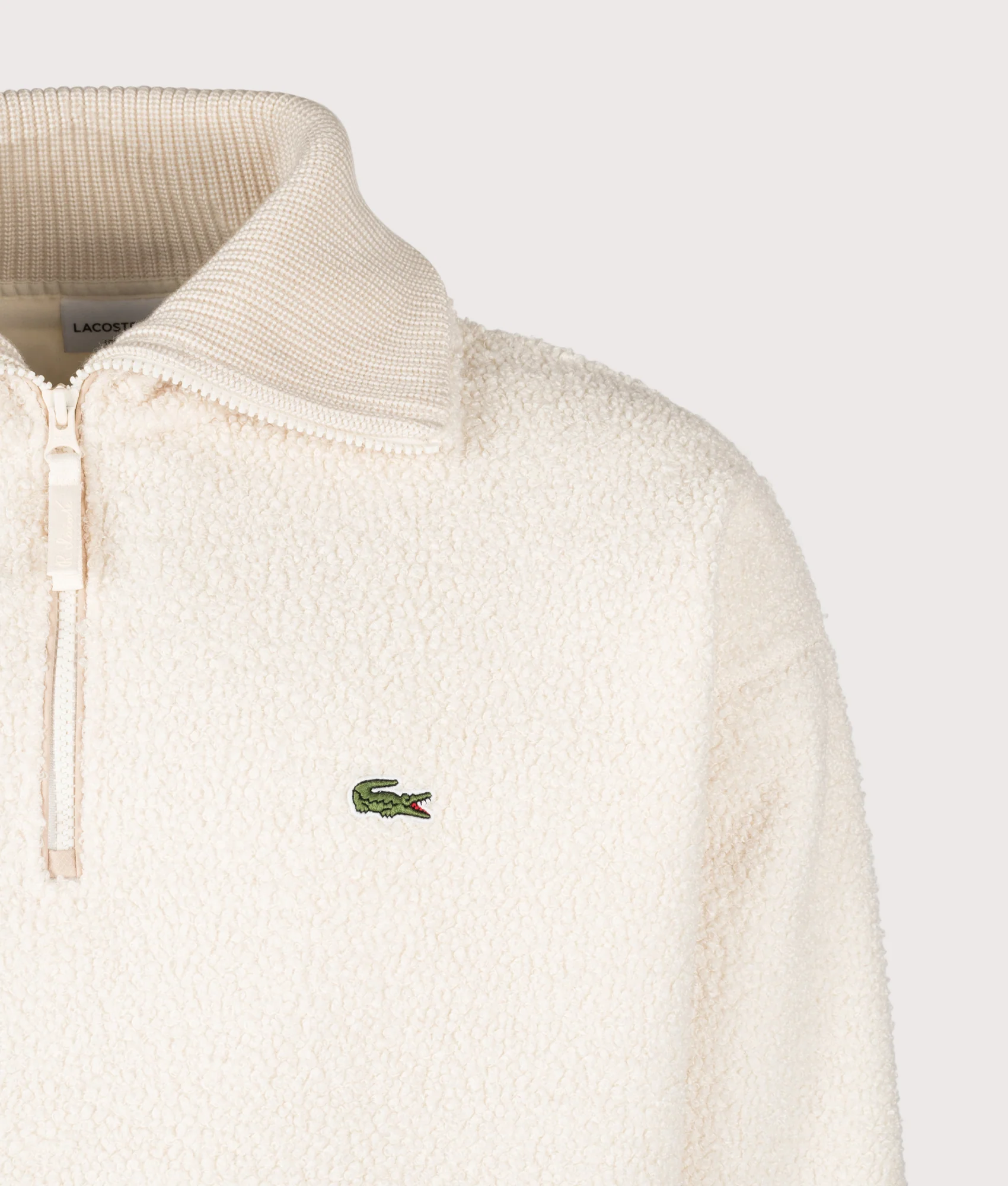 Relaxed Fit Quarter Zip Neck Polar Fleece Sweatshirt - Image 2