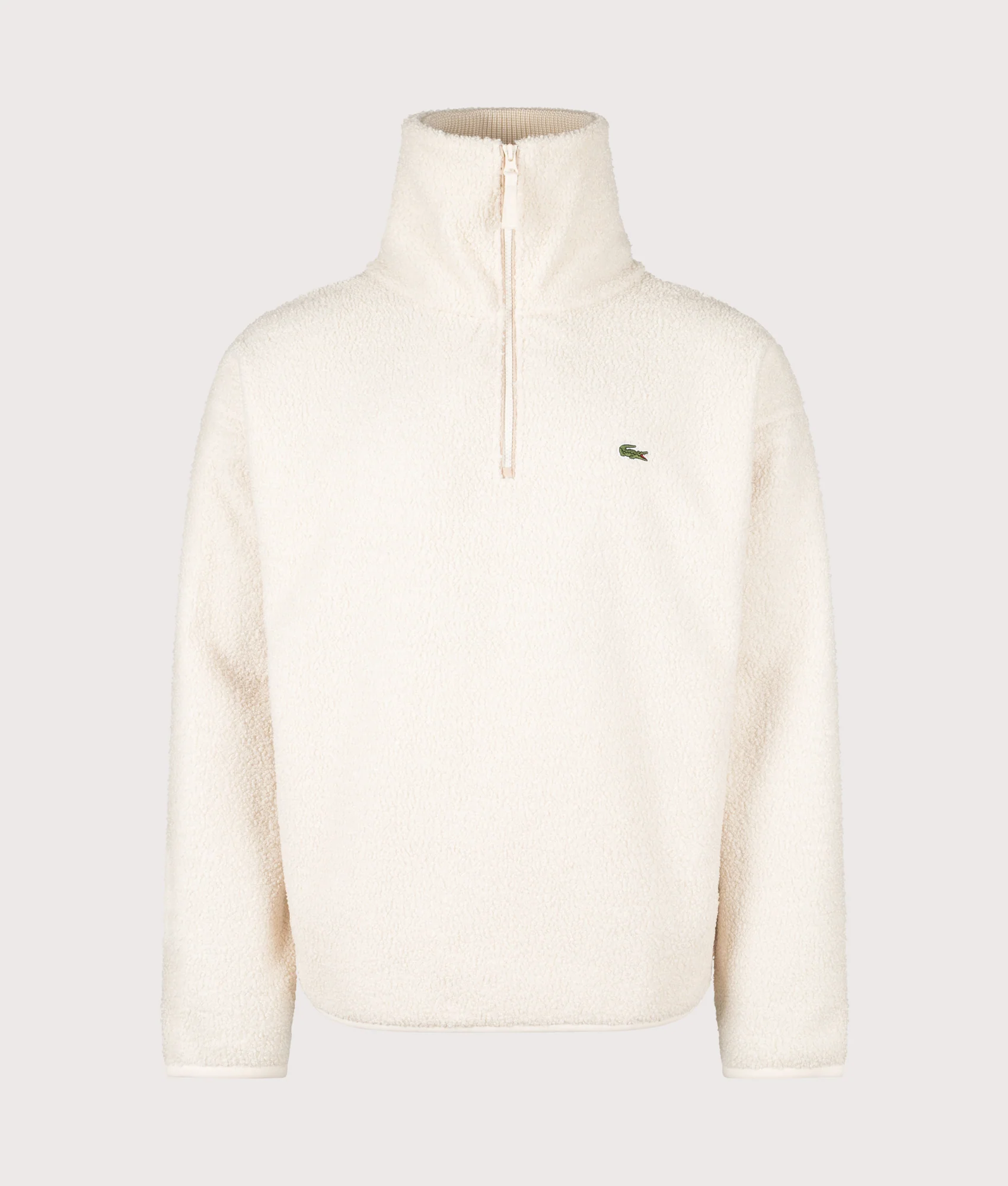 Relaxed Fit Quarter Zip Neck Polar Fleece Sweatshirt - Image 3