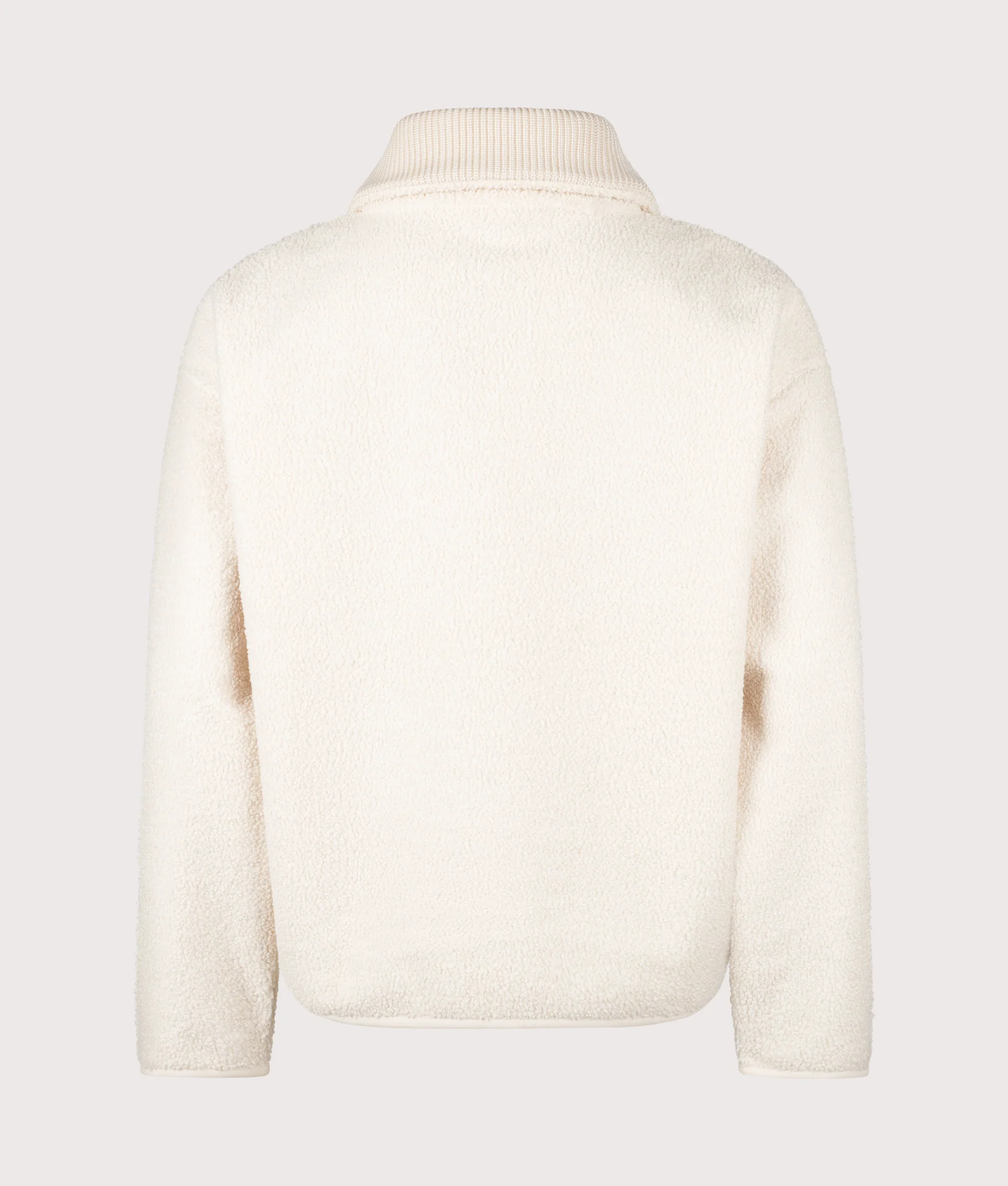Relaxed Fit Quarter Zip Neck Polar Fleece Sweatshirt - Image 4