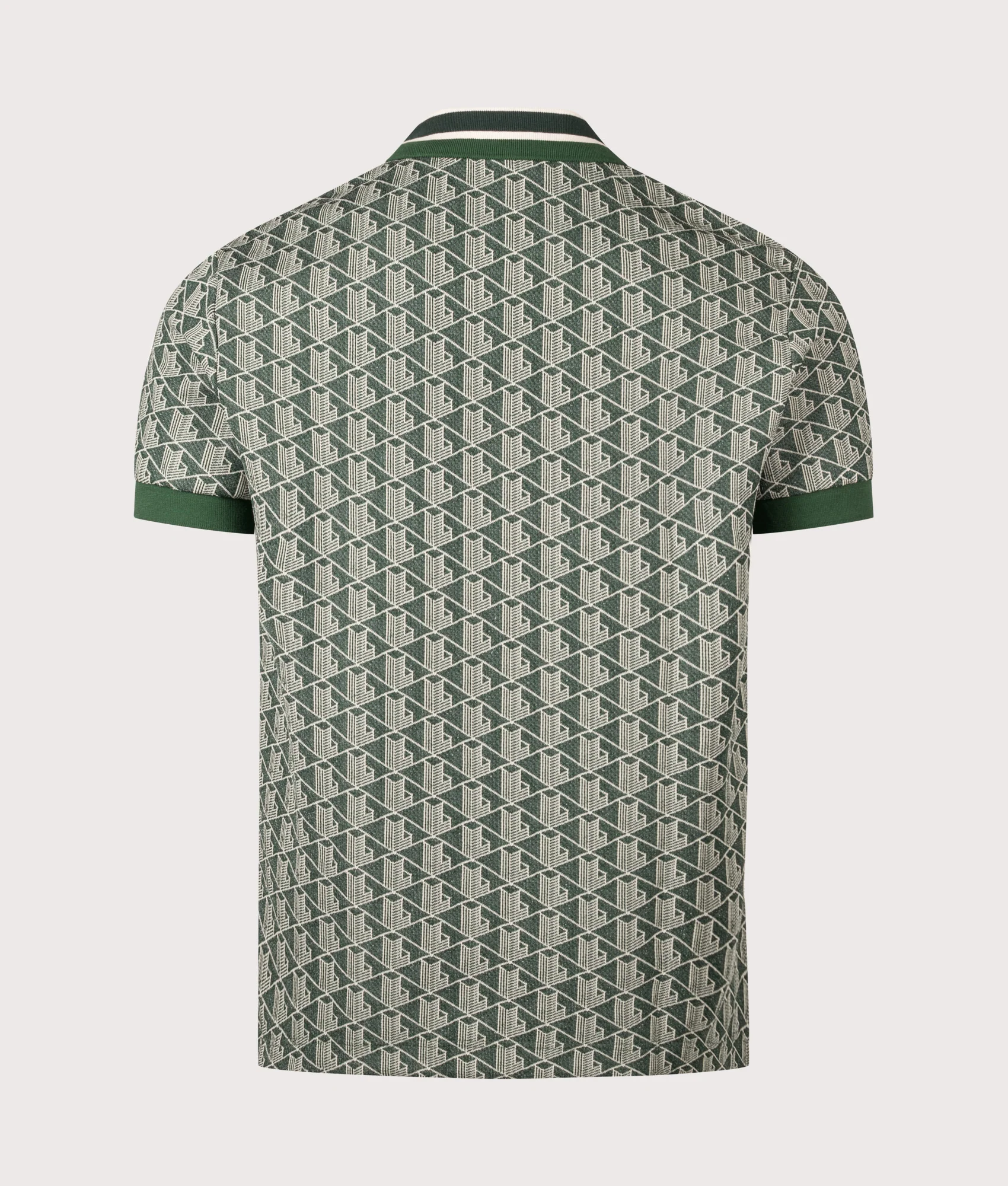 Regular Fit Monogram Jacquard Polo Shirt - Image 4
