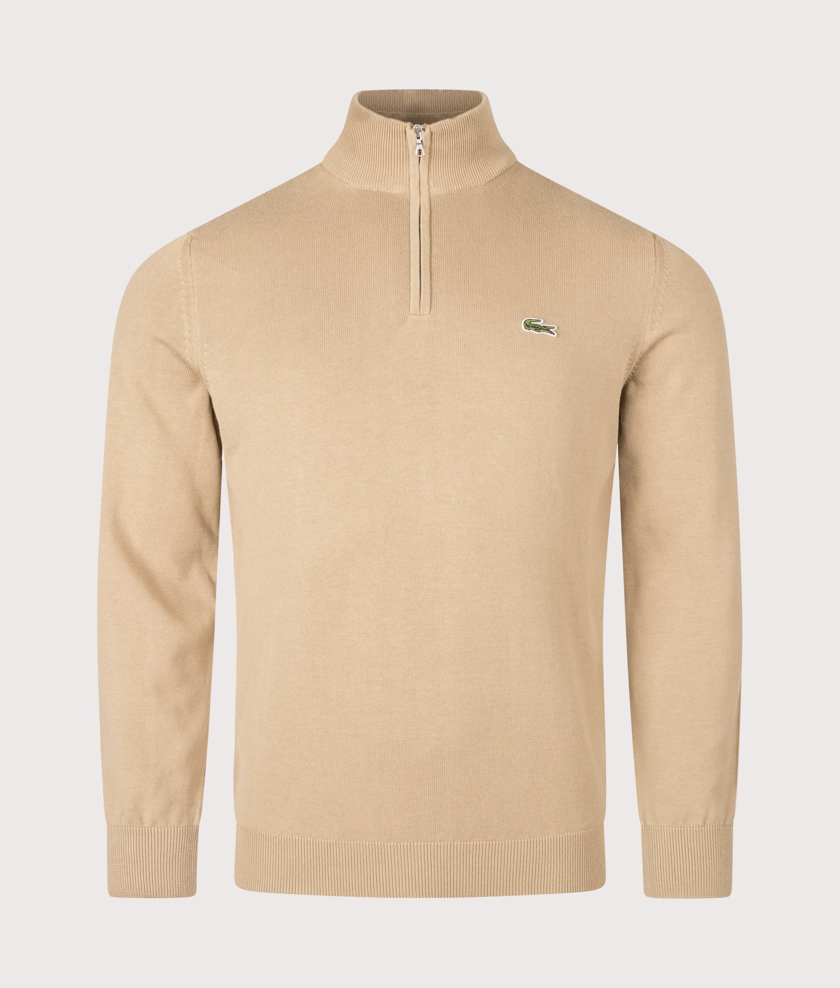 Regular Fit Quarter Zip Knit Jumper
