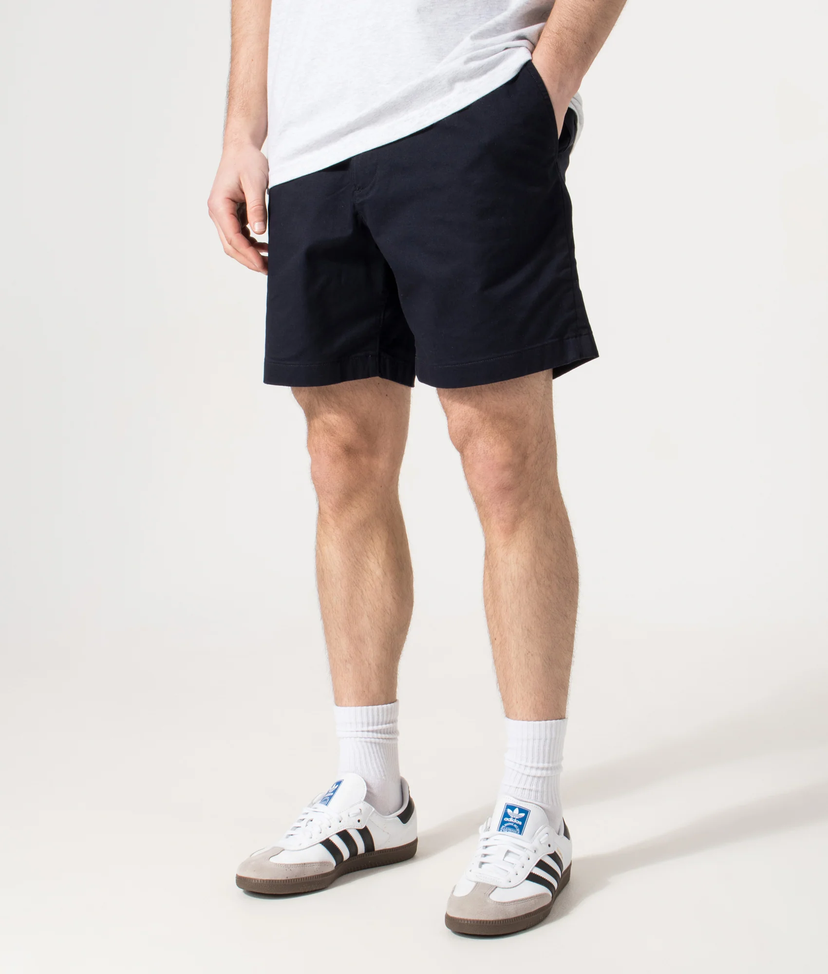 Regular Fit Stretch Cotton Chino Shorts - Image 3
