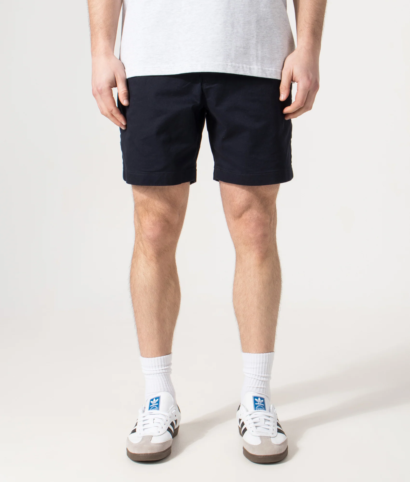 Regular Fit Stretch Cotton Chino Shorts - Image 4