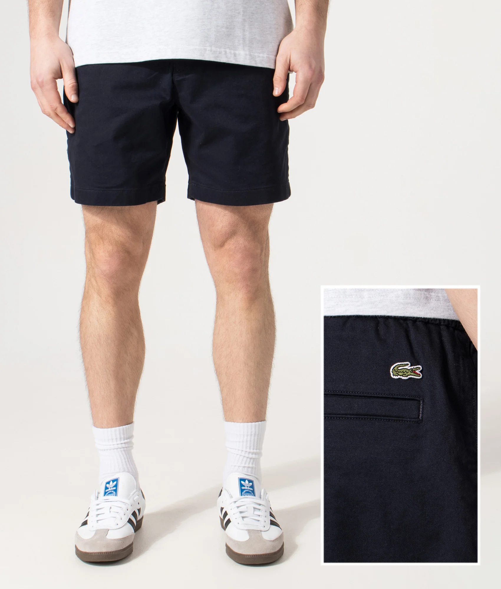 Regular Fit Stretch Cotton Chino Shorts - Image 6
