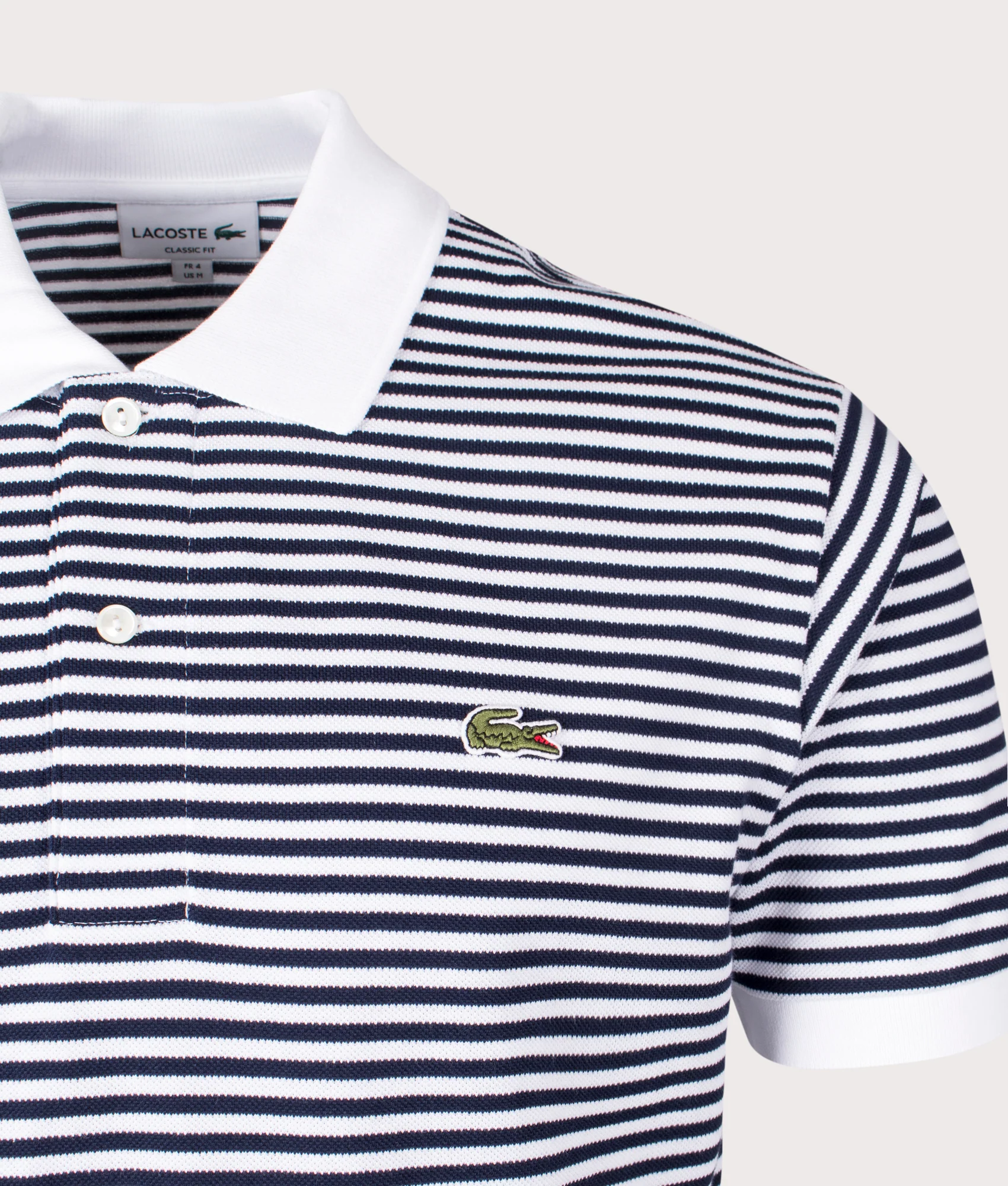 Ribbed Collar Polo Shirt - Image 2