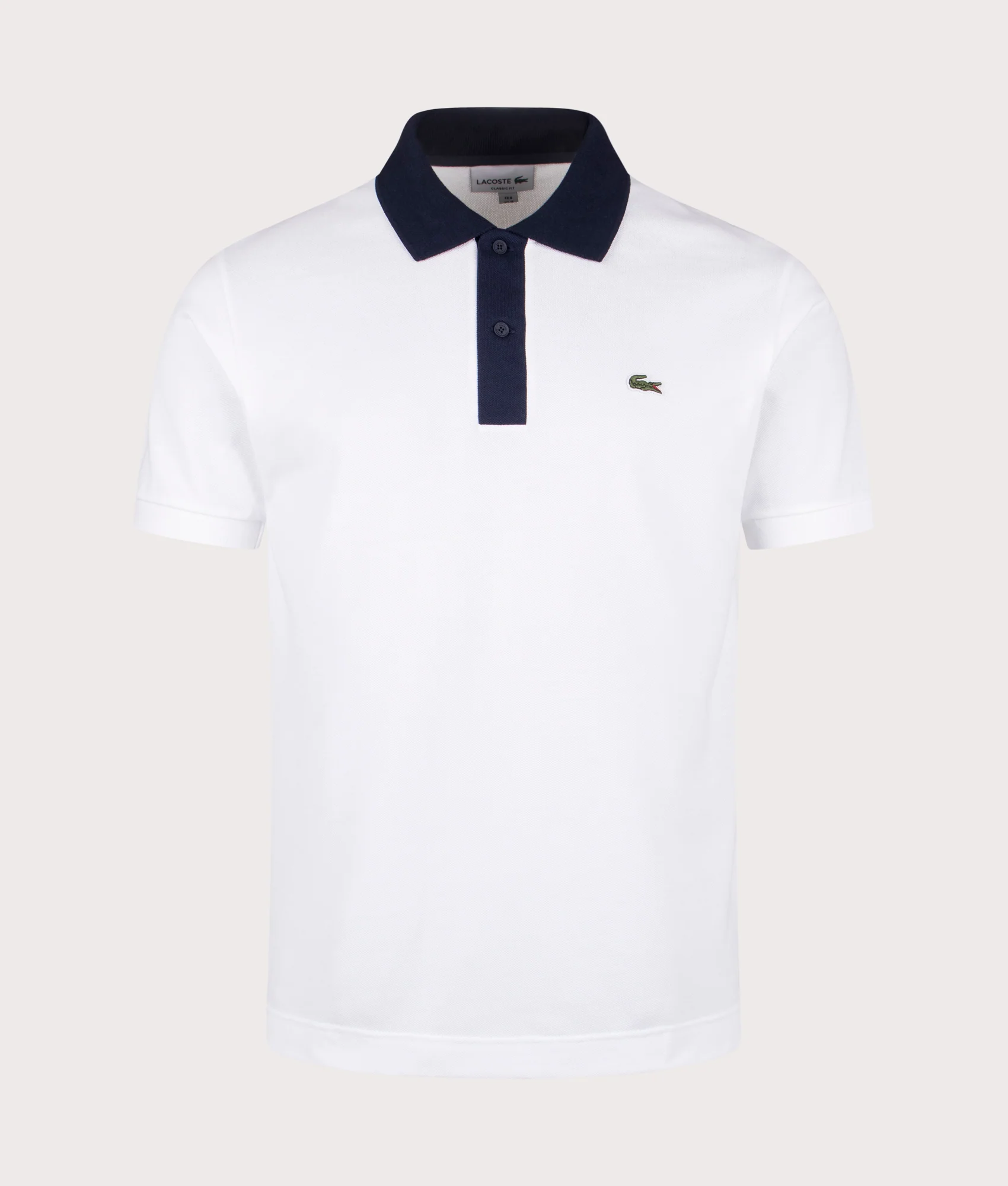 Ribbed Collar Polo Shirt
