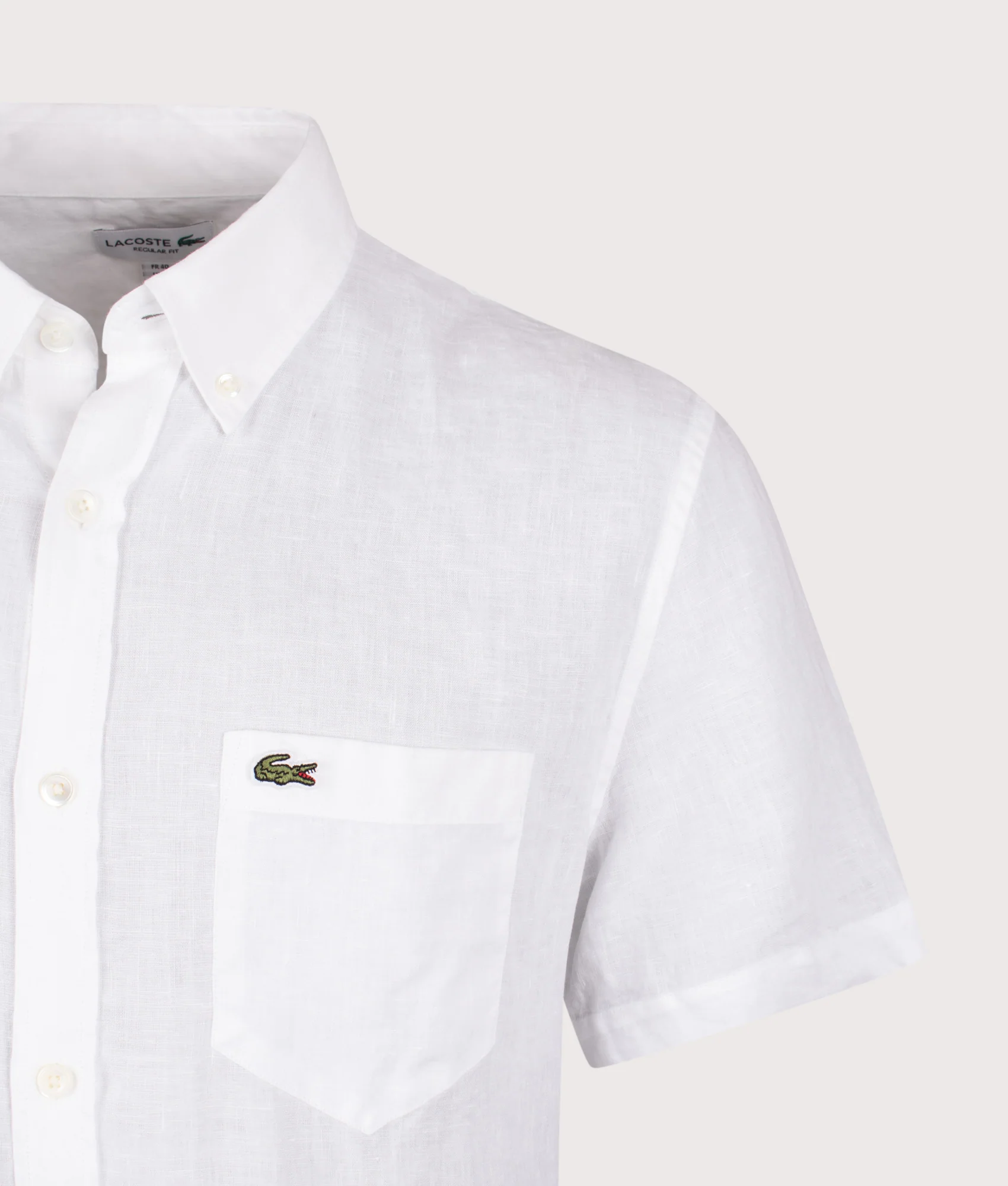 Short Sleeve Linen Shirt - Image 3