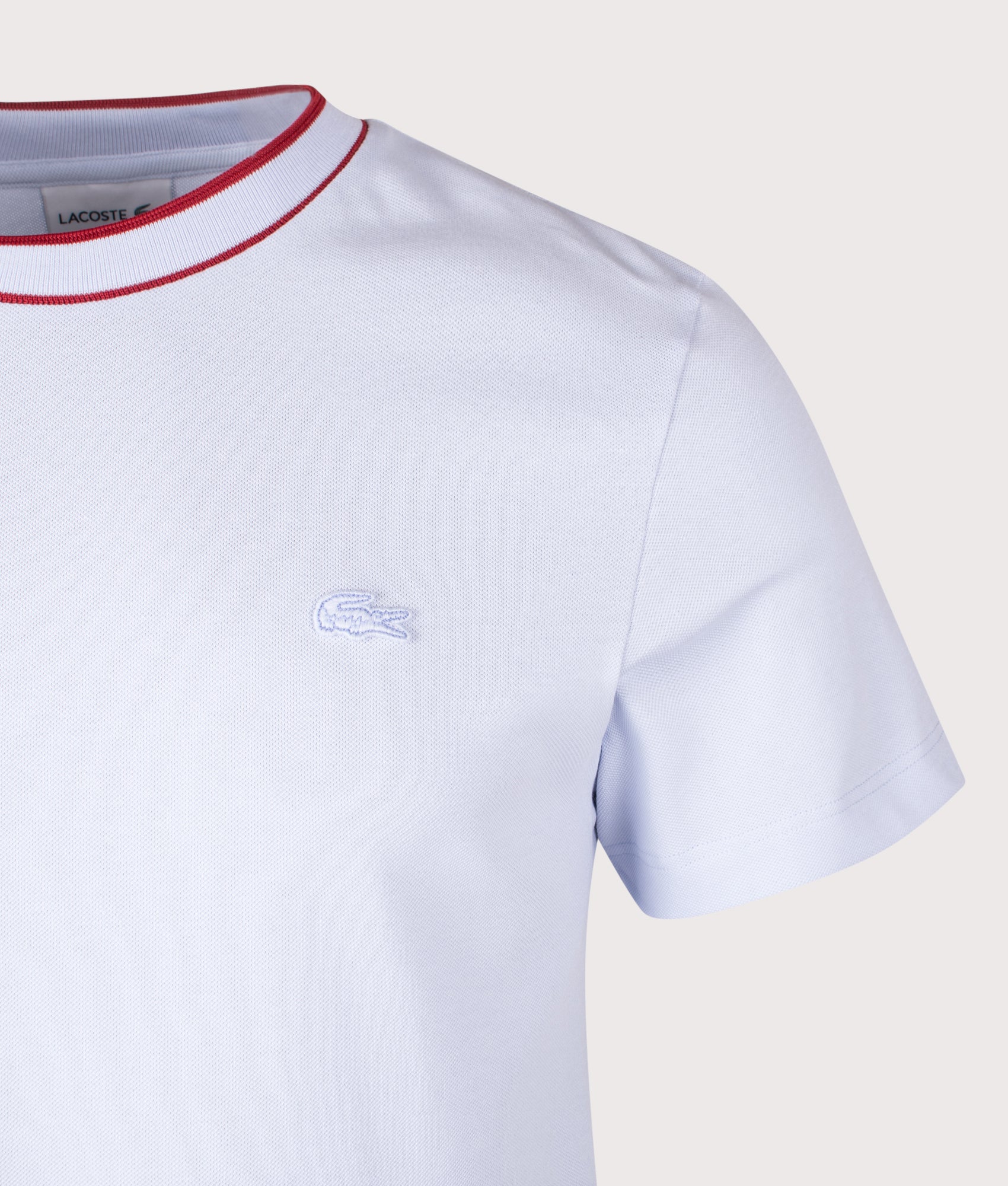 Stretch Piqué Stripe Collar T-shirt - Image 2