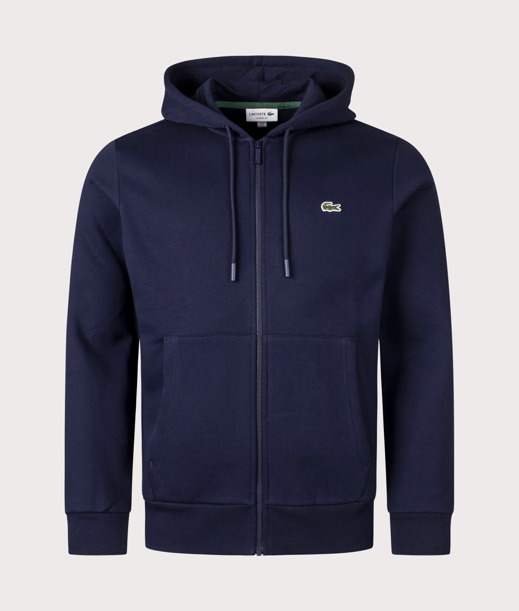 Zip Through Logo Hoodie