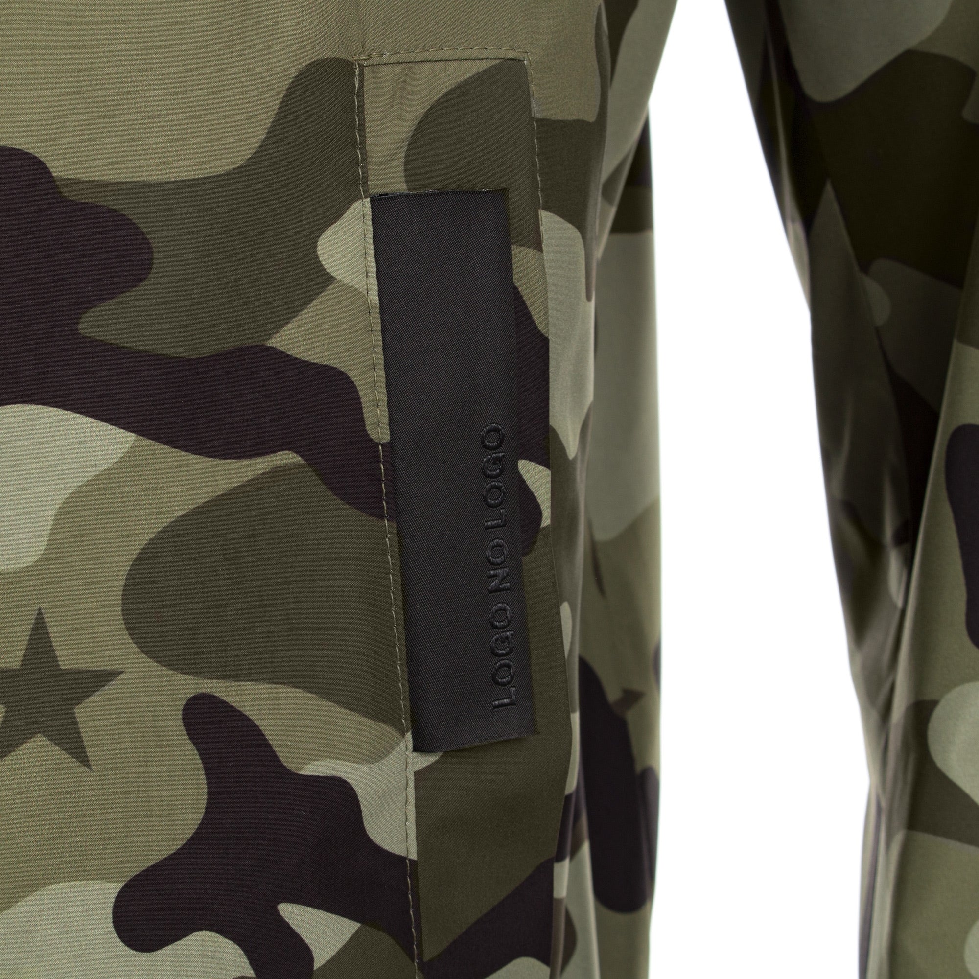 Light Camo Monogram Reversible Slim Fit Bomber - Image 3
