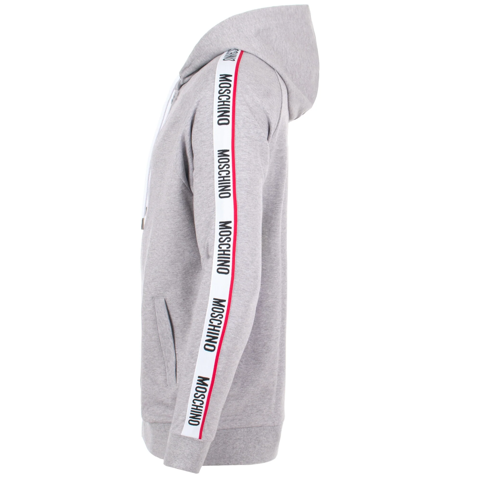 Logo Taped Arm Zip Through Hoodie - Image 3