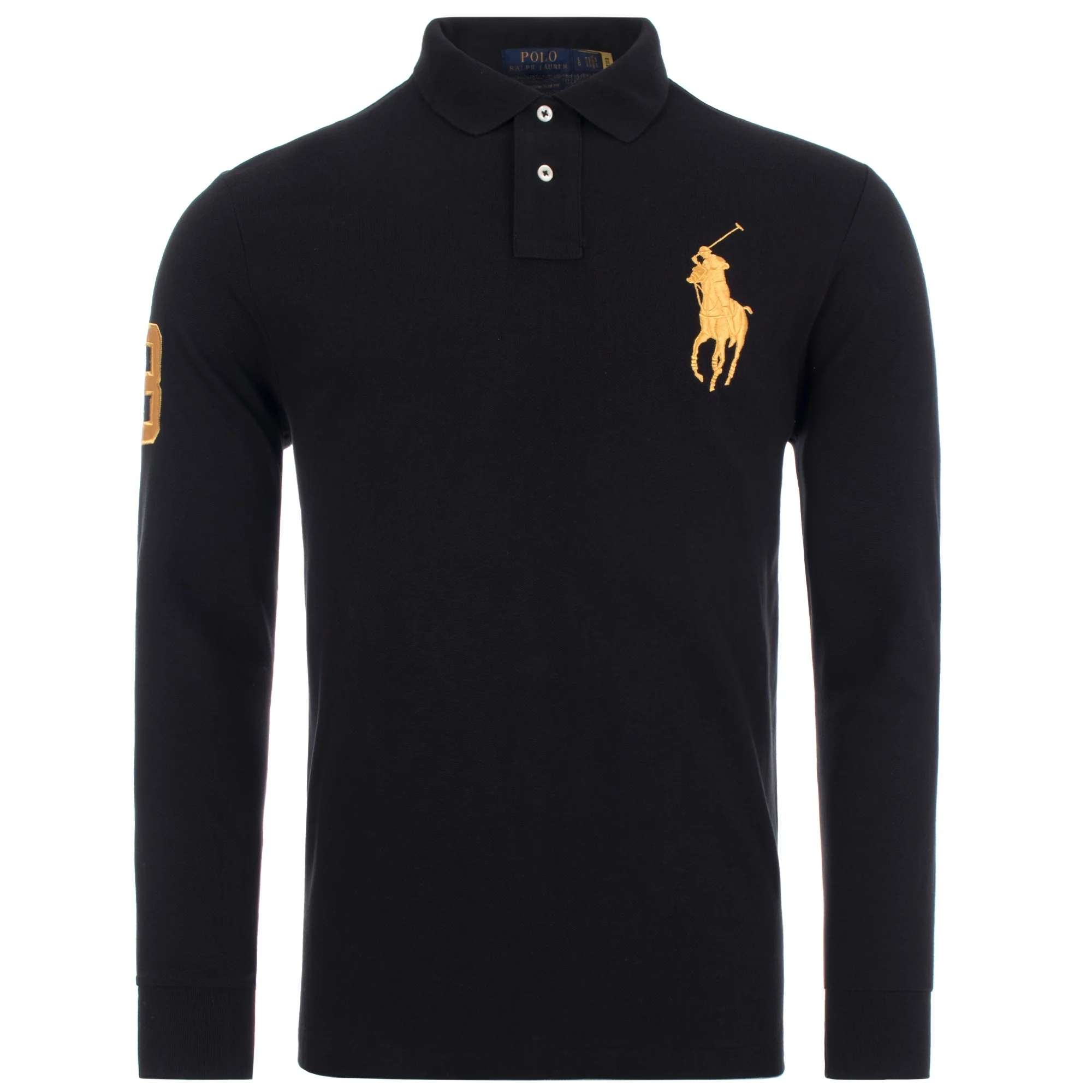Long Sleeve Big Pony Piqué Polo Shirt - Image 2
