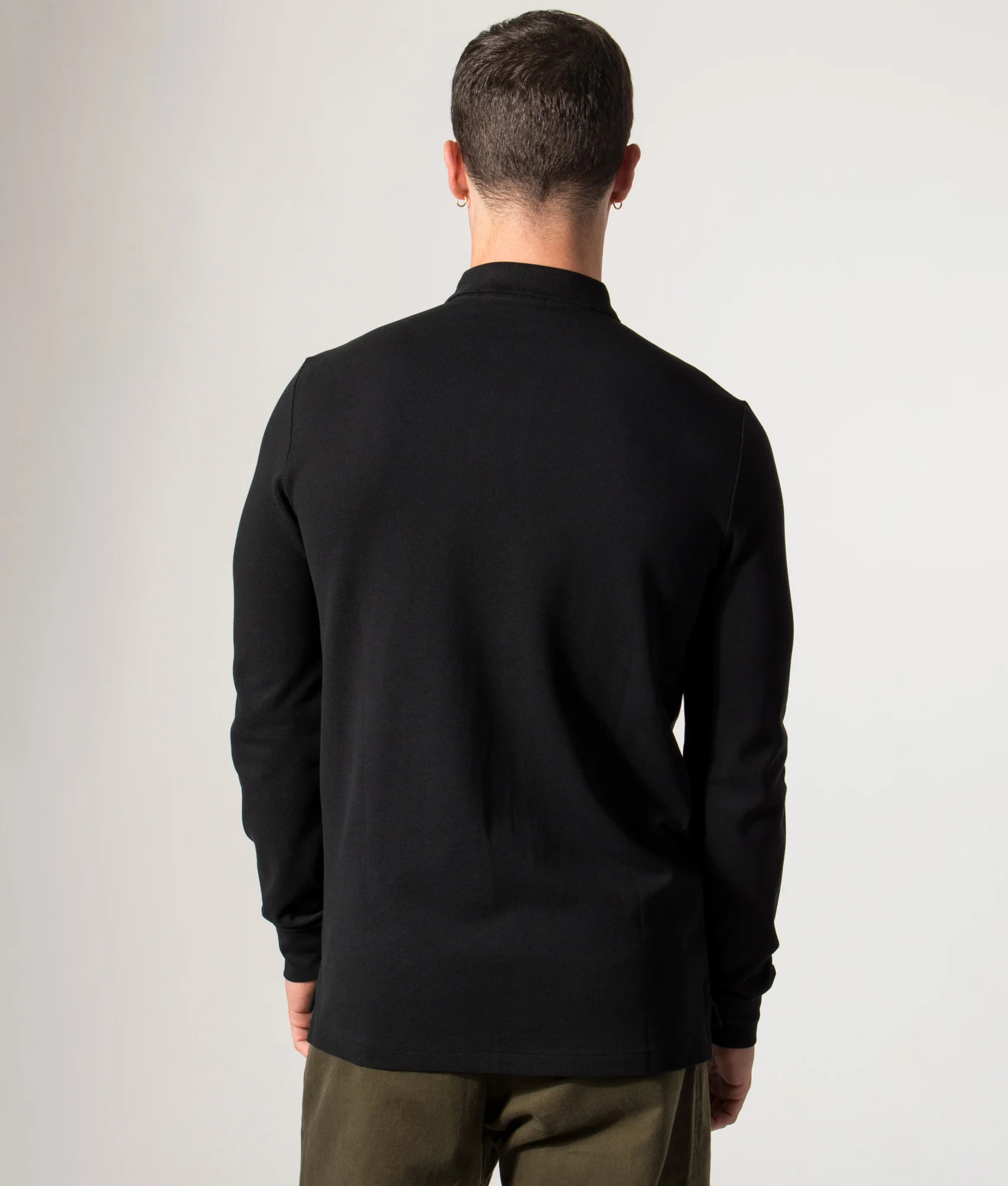 Custom Slim Fit Long Sleeve Polo Shirt - Image 4