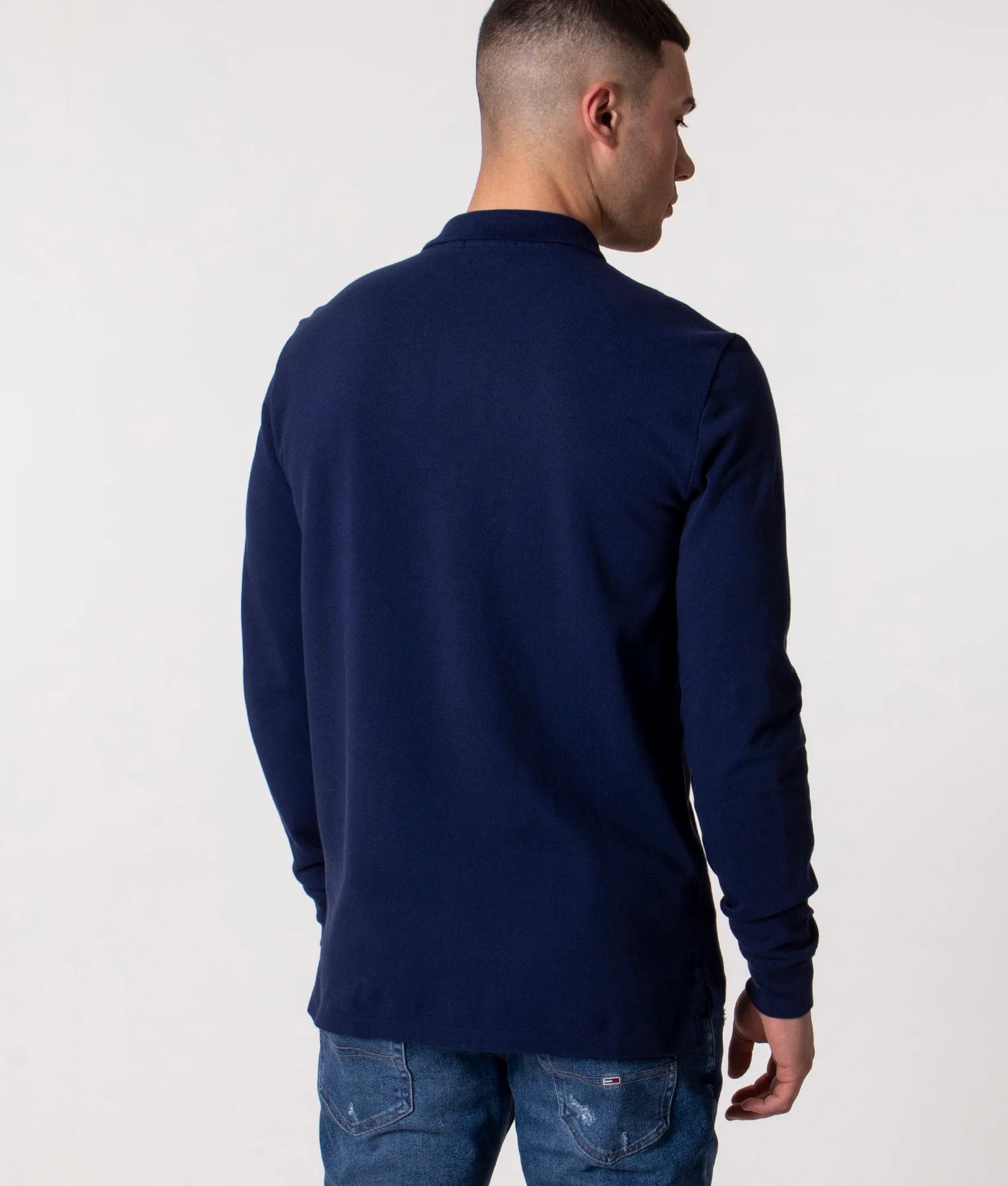 Custom Slim Fit Long Sleeve Polo Shirt - Image 4