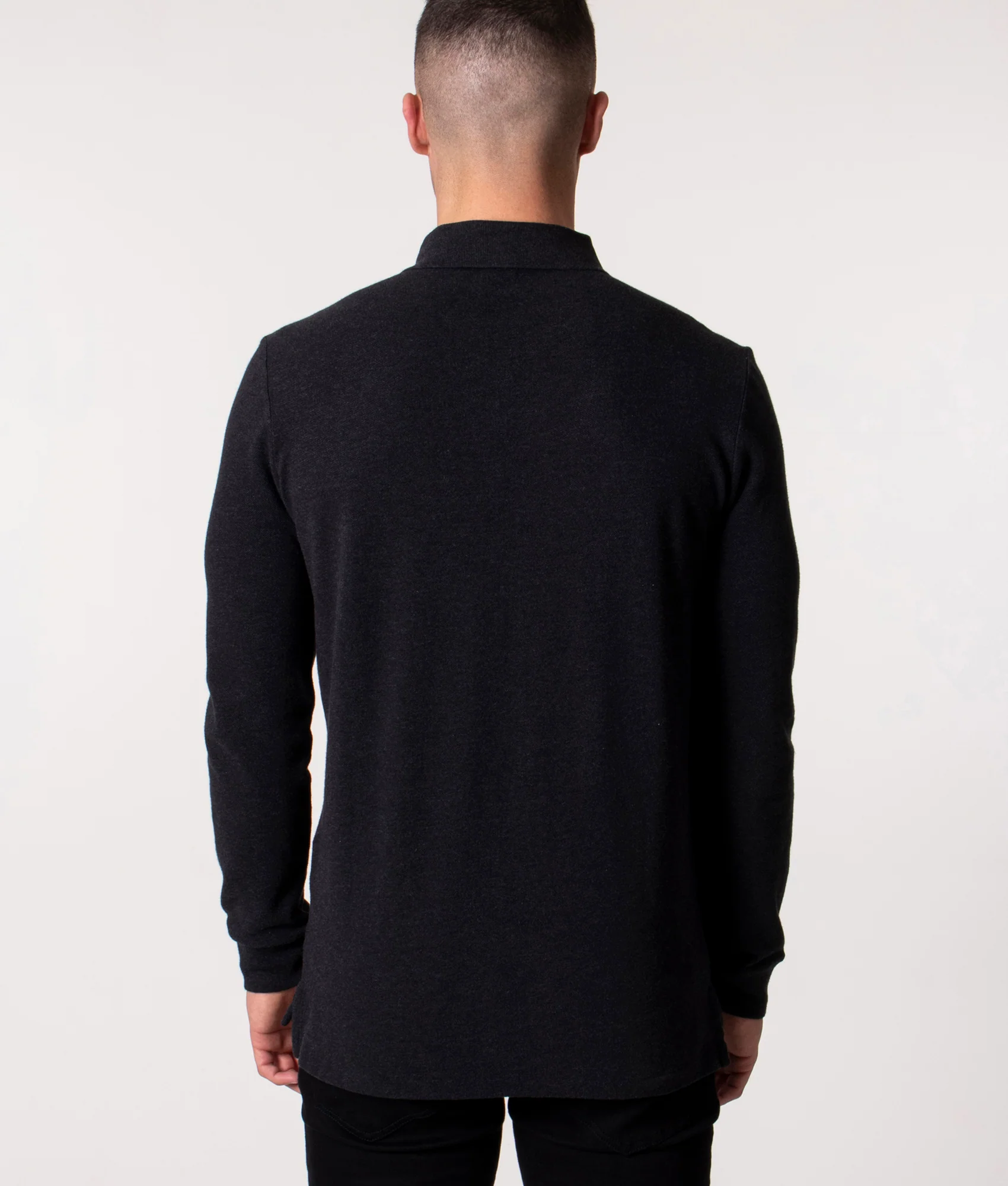 Custom Slim Fit Long Sleeve Polo Shirt - Image 5