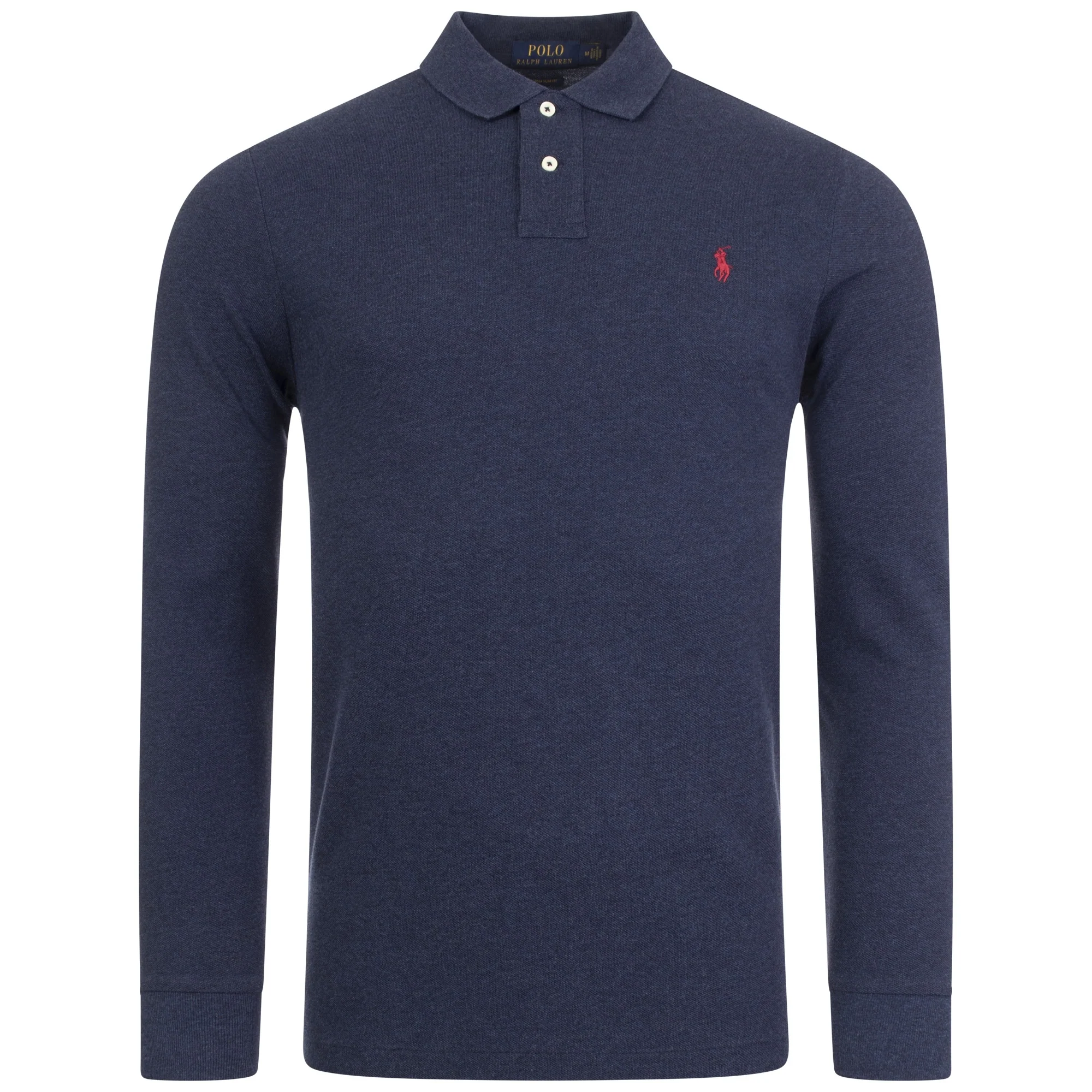 Custom Slim Fit Long Sleeve Polo Shirt