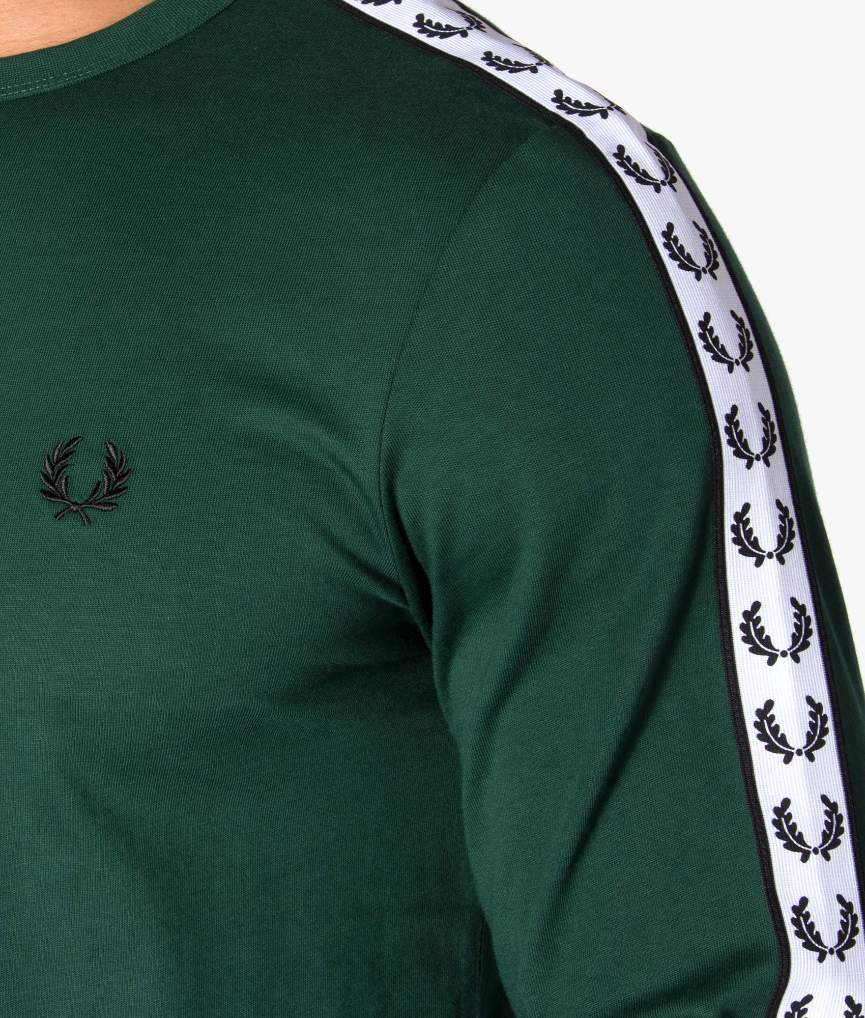 Regular Fit Long Sleeve Taped Ringer T-Shirt - Image 3