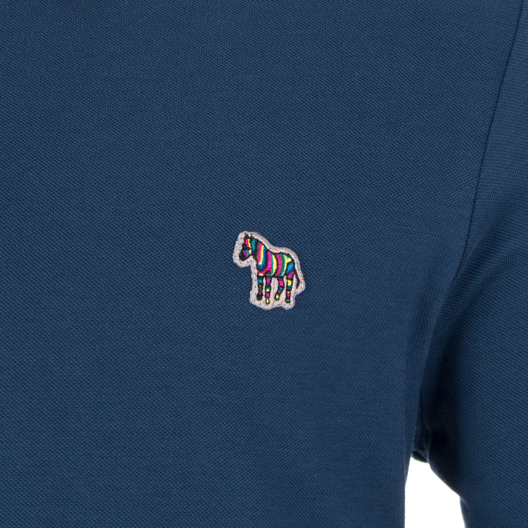 Regular Fit Long Sleeve Tipped Zebra Polo - Image 2