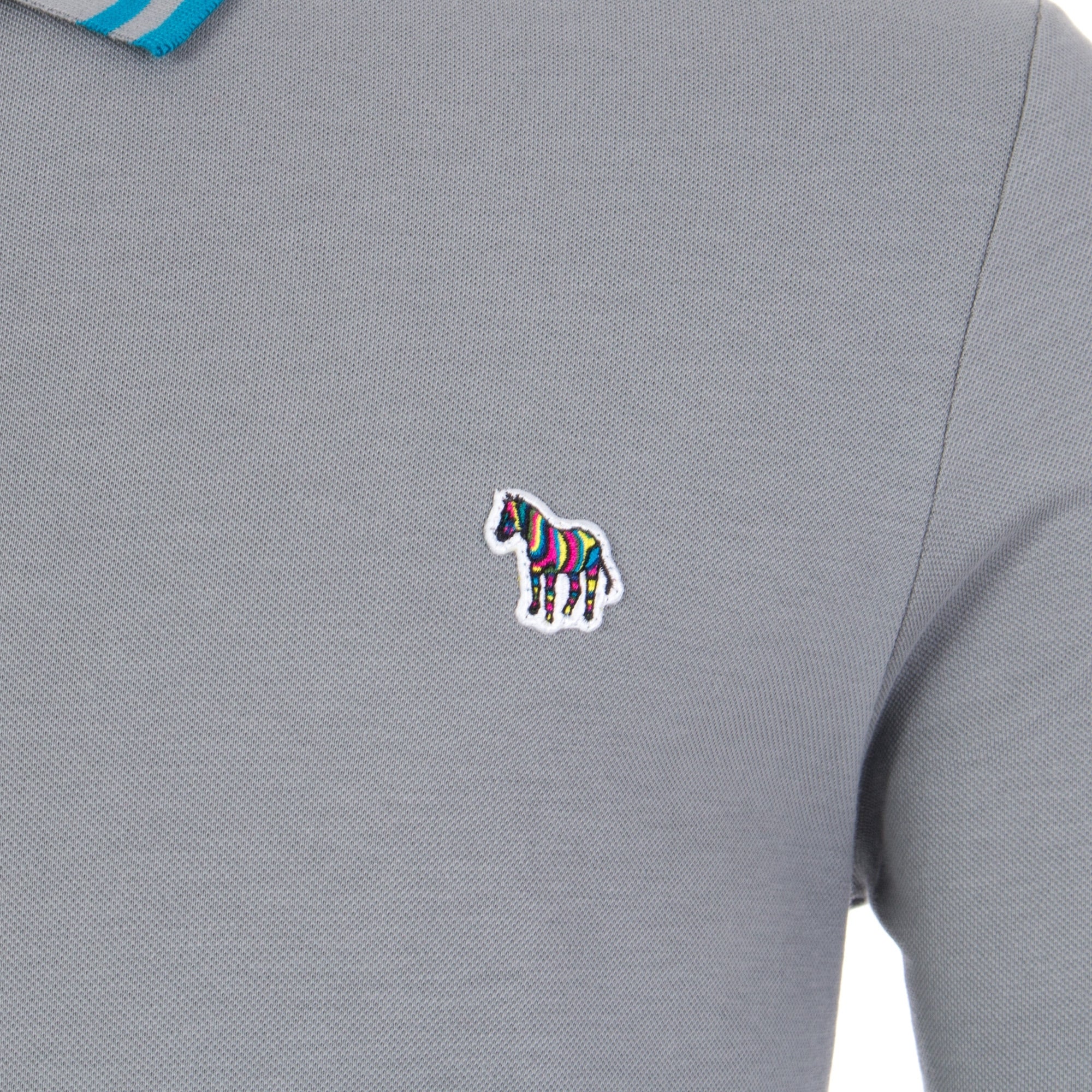 Regular Fit Long Sleeve Tipped Zebra Polo - Image 2