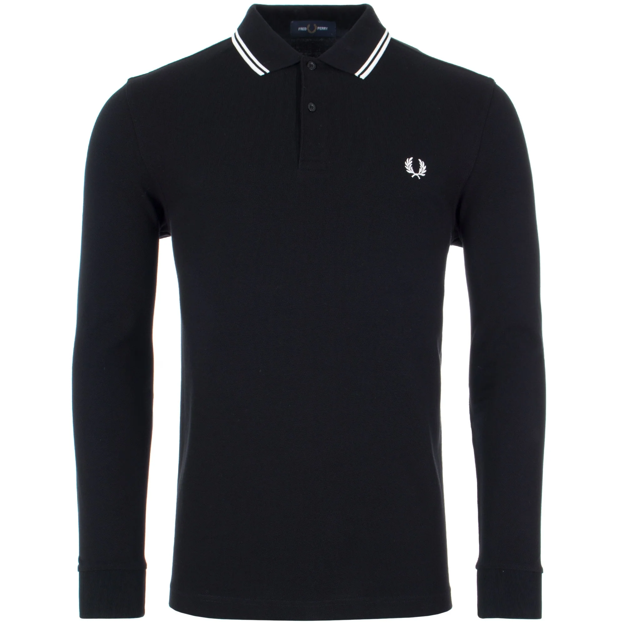 Regular Fit Long Sleeve Twin Tipped Polo Shirt