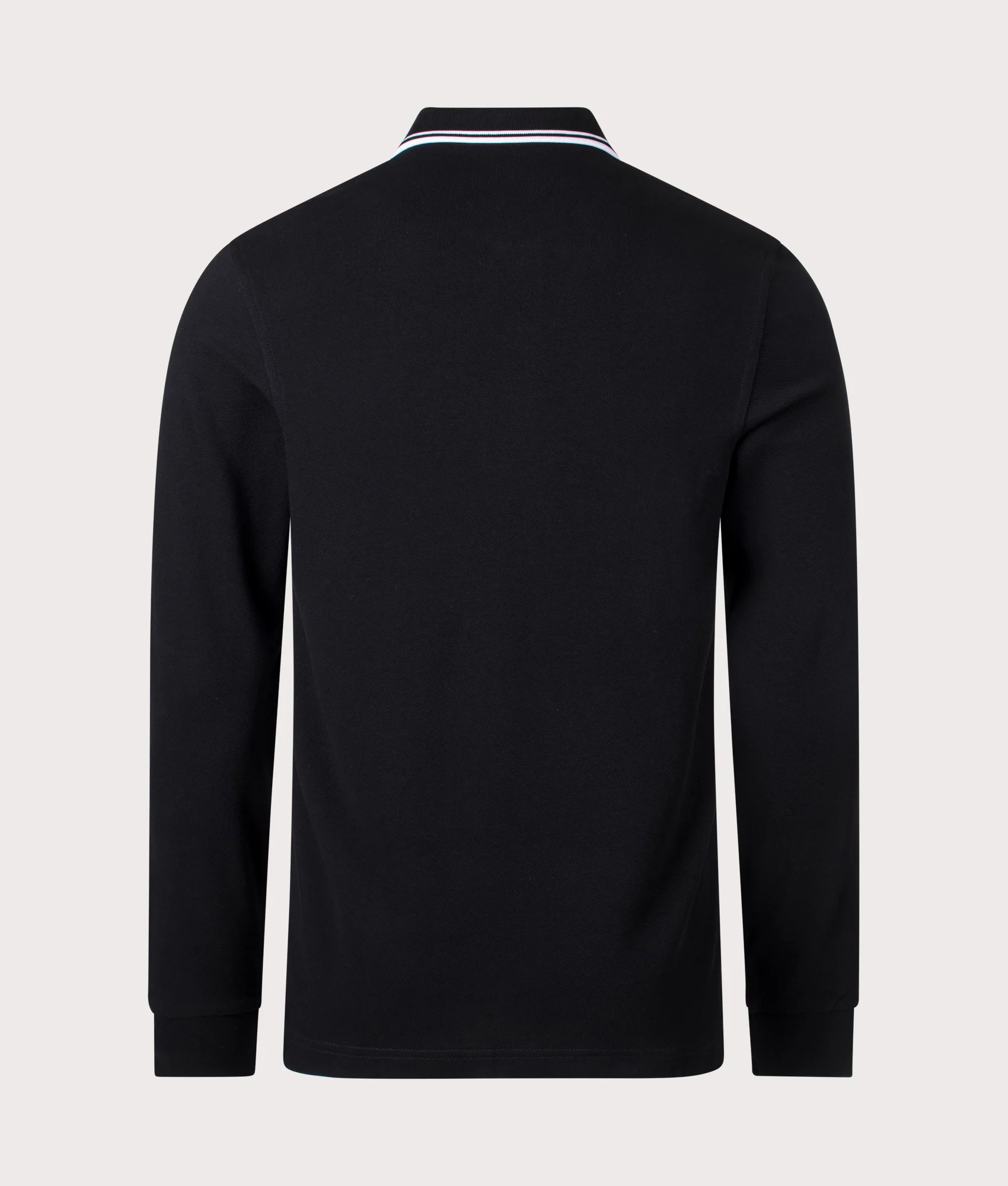 Regular Fit Long Sleeve Twin Tipped Polo Shirt - Image 4