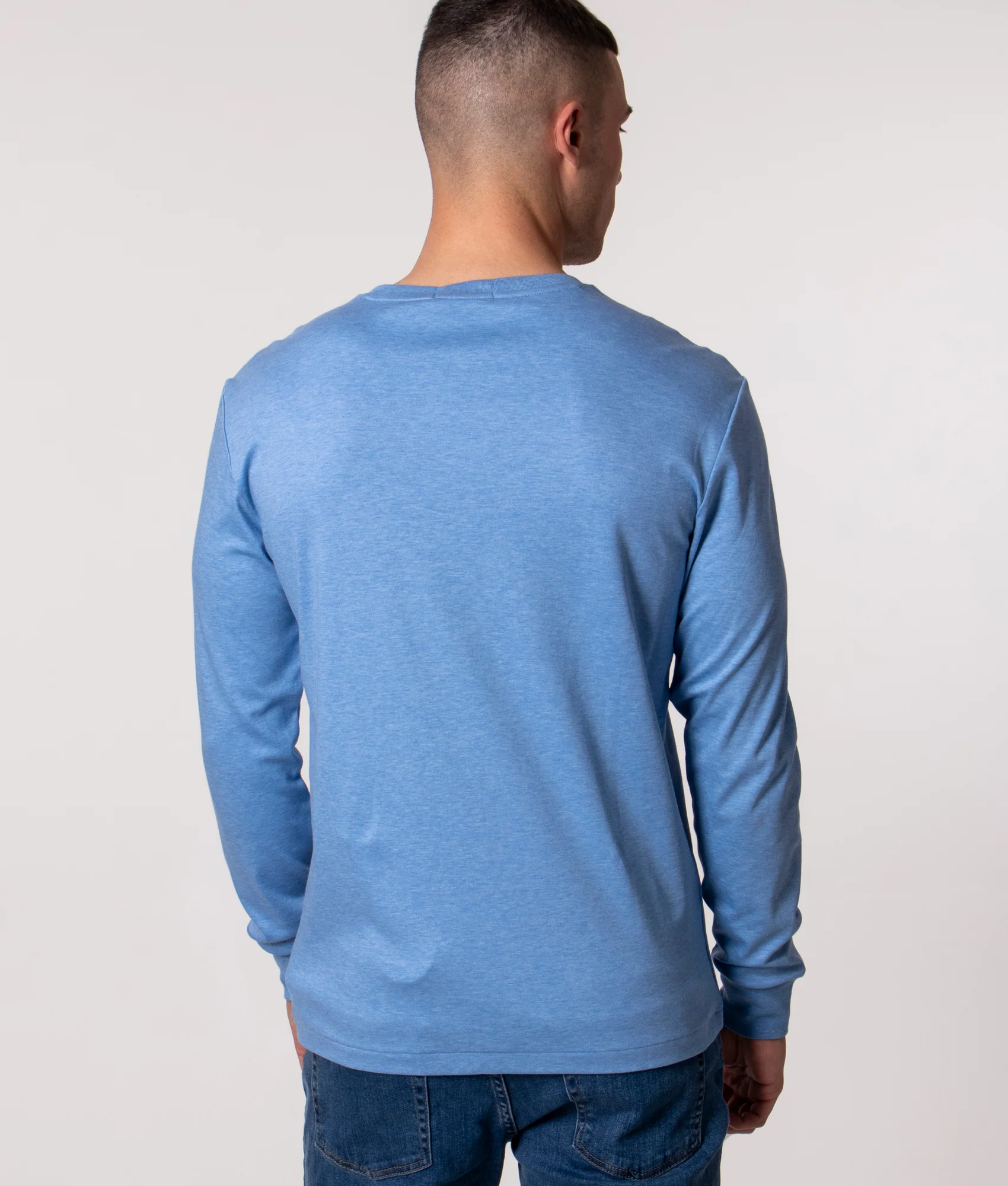 Custom Slim Fit Interlock Long Sleeve T-Shirt - Image 4