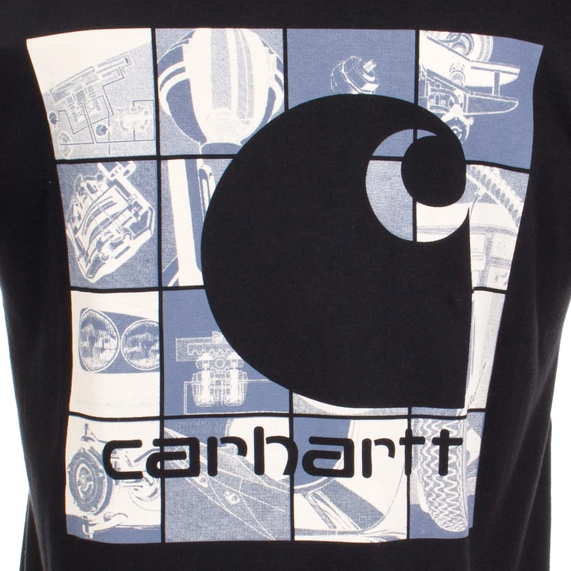 Long Sleeved Loose Fit Grid C T-Shirt - Image 6