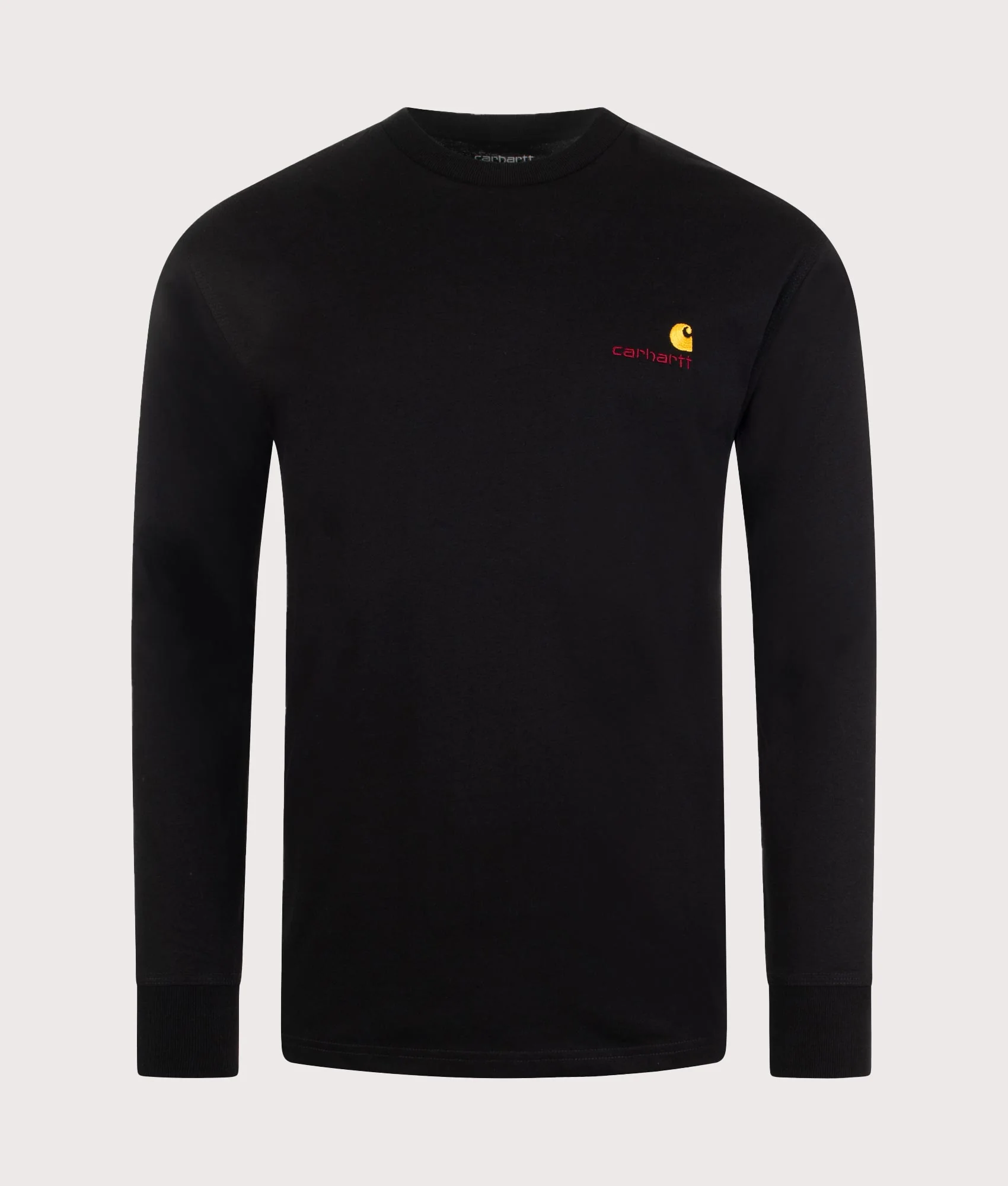 Loose Fit Long Sleeve American Script T-Shirt - Image 2