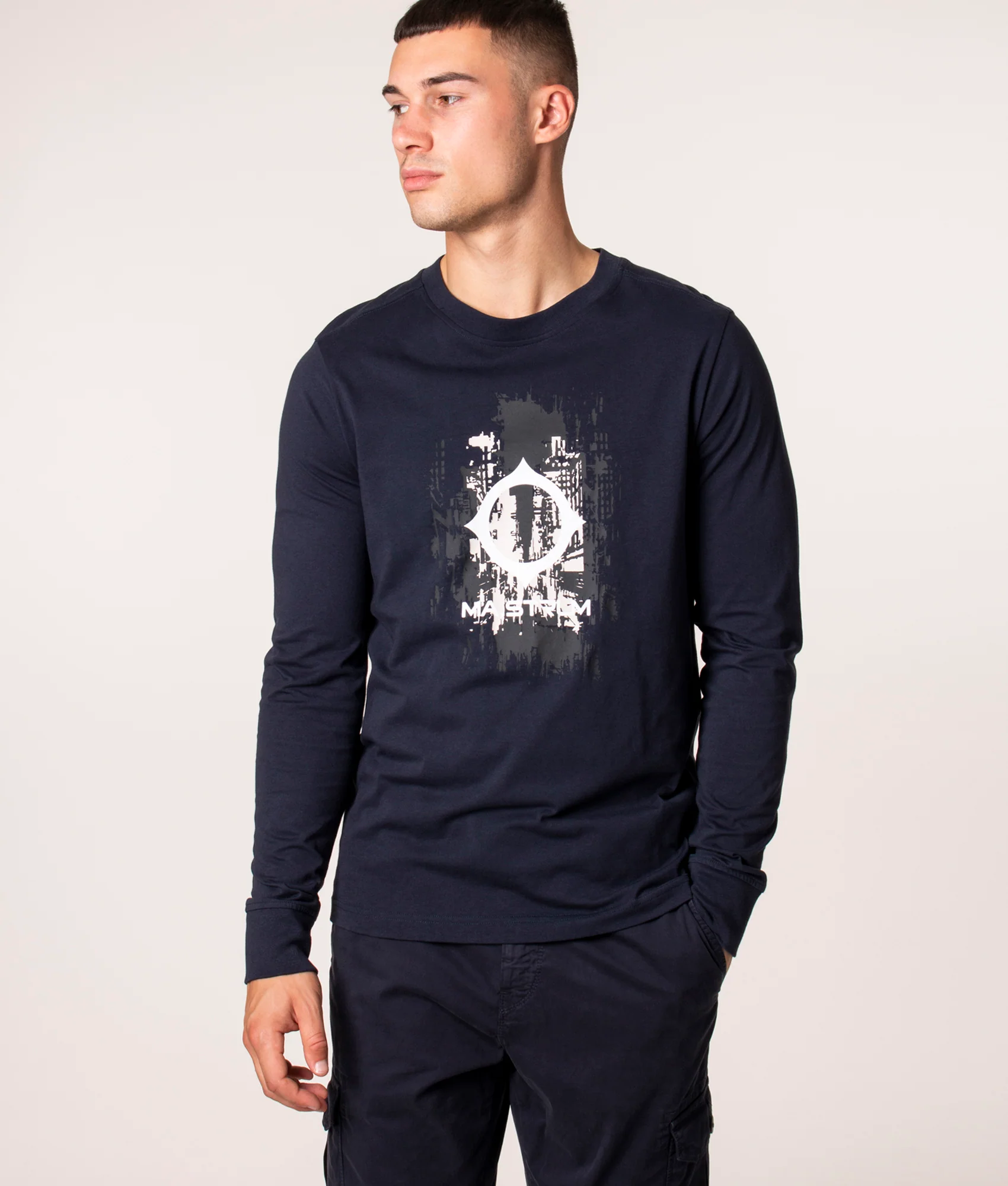 CC Logo Print Long Sleeve T-Shirt