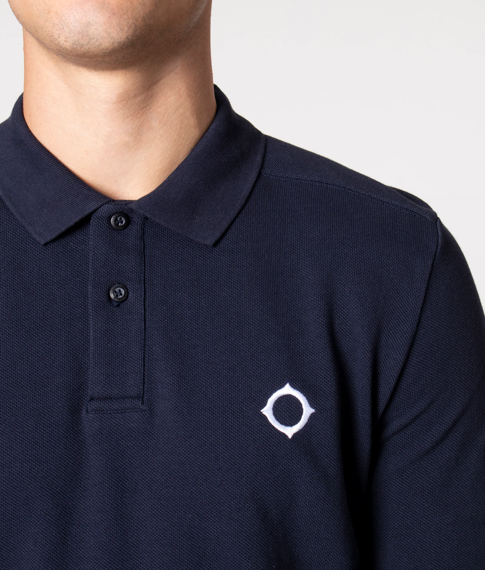 Long Sleeve Pique Polo Shirt - Image 2