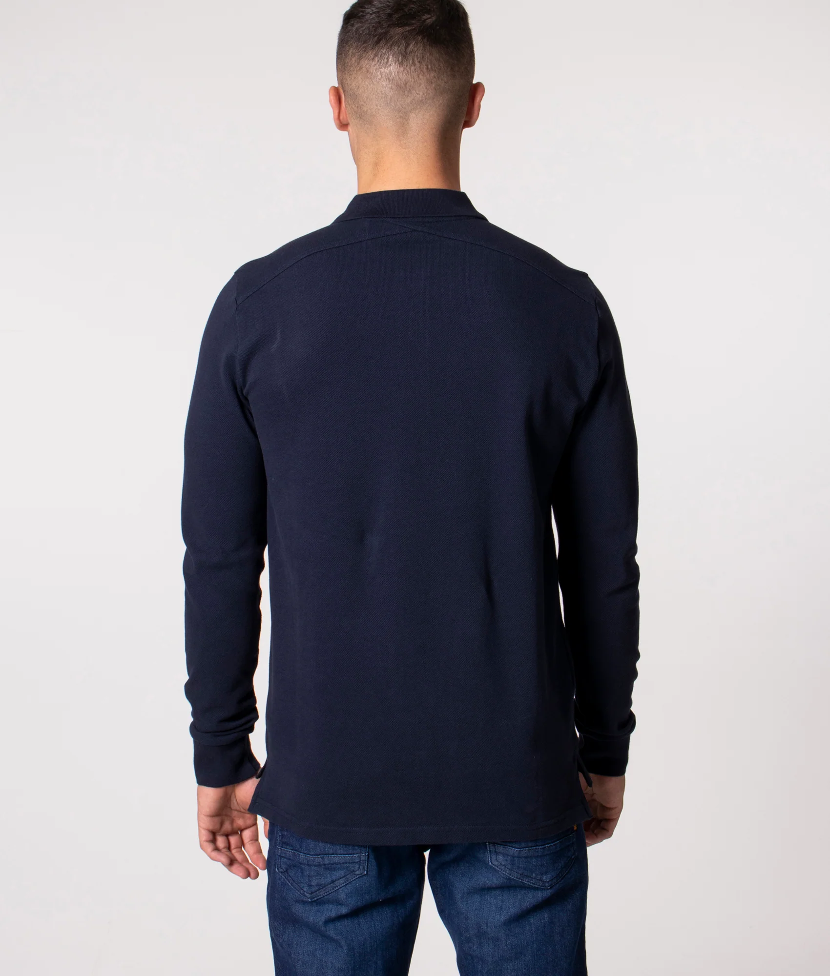 Long Sleeve Pique Polo Shirt - Image 3