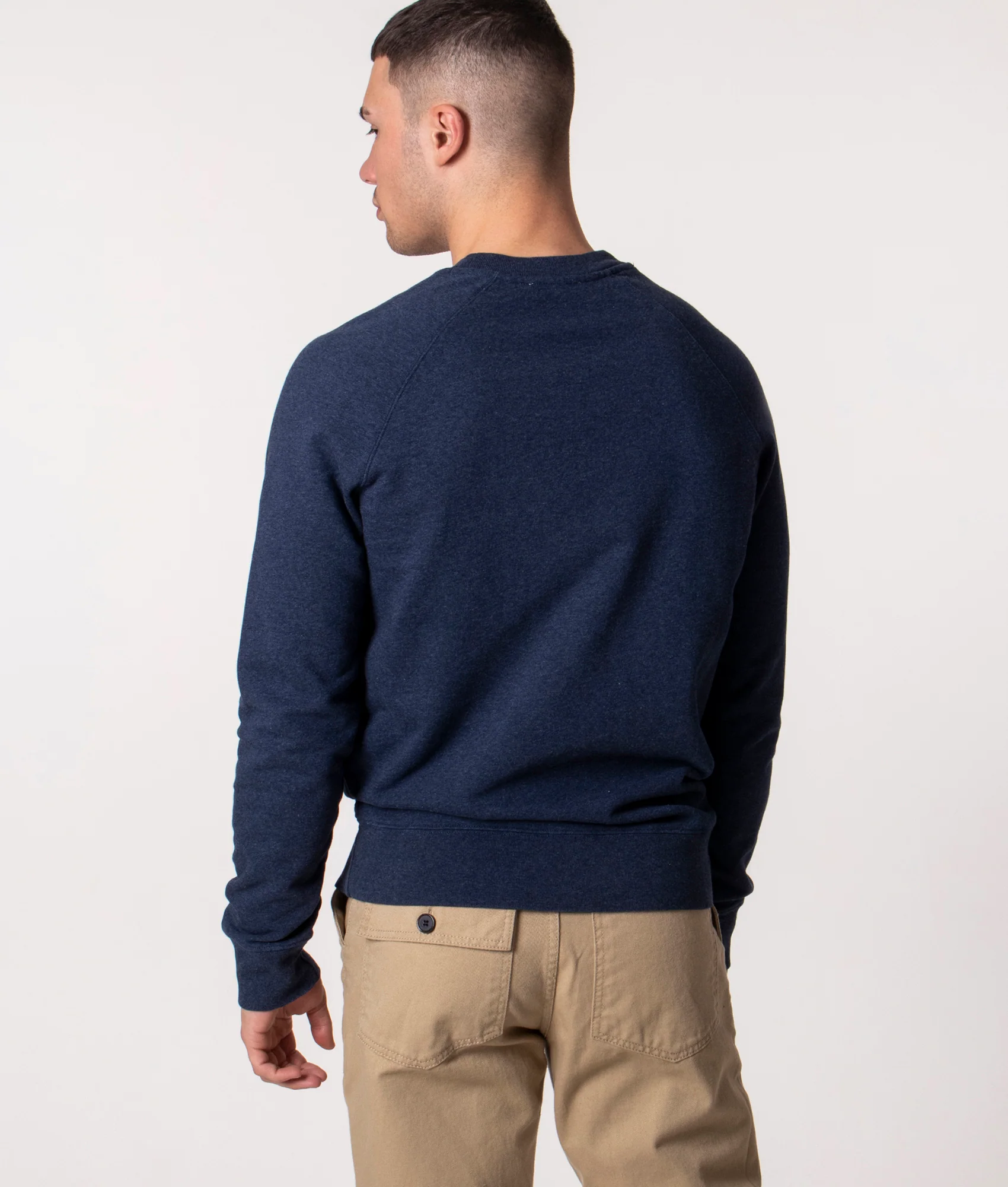 Slim Fit Fox Head Patch Classic Sweatshirt - Image 3