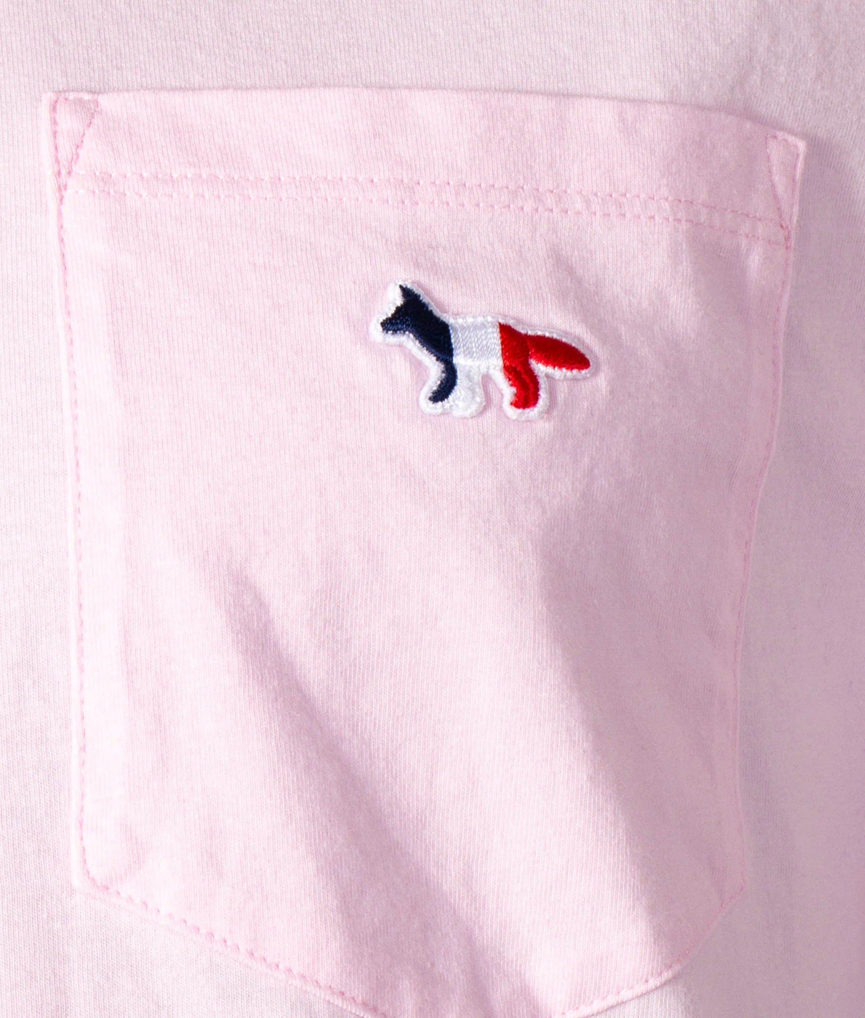 Tricolor Fox Patch Classic Pocket T-Shirt - Image 2