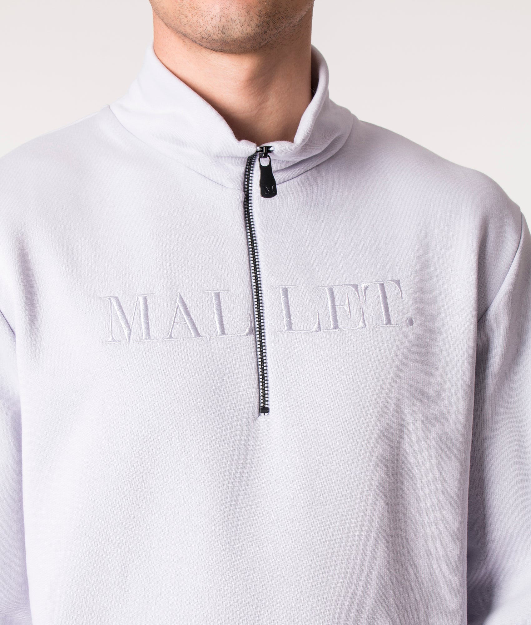 Embroidered Quarter Zip Sweatshirt - Image 2