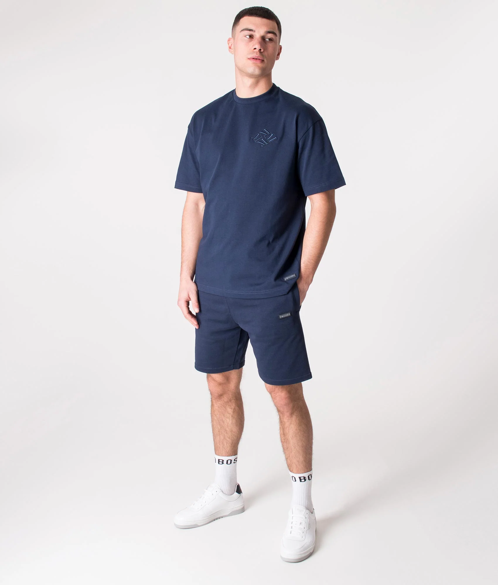 Regular Fit Seamless Plaque Sweat Shorts - Image 2