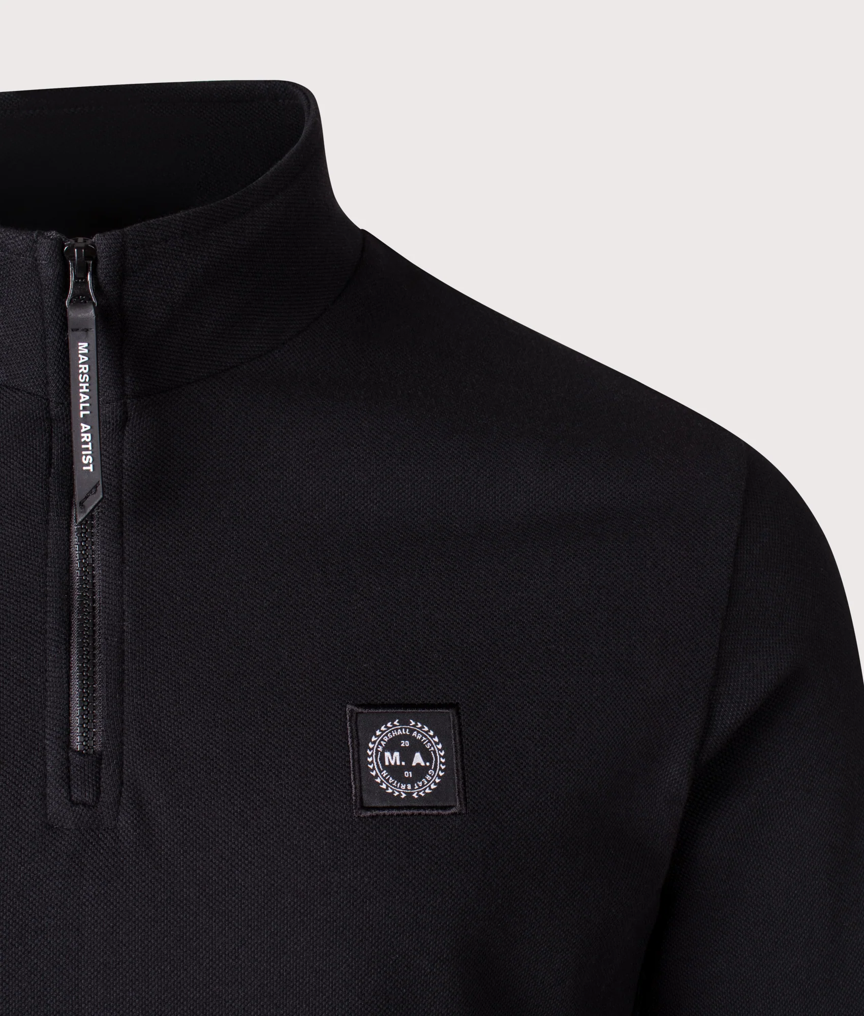 Marchio Piqué Quarter Zip Sweatshirt - Image 2