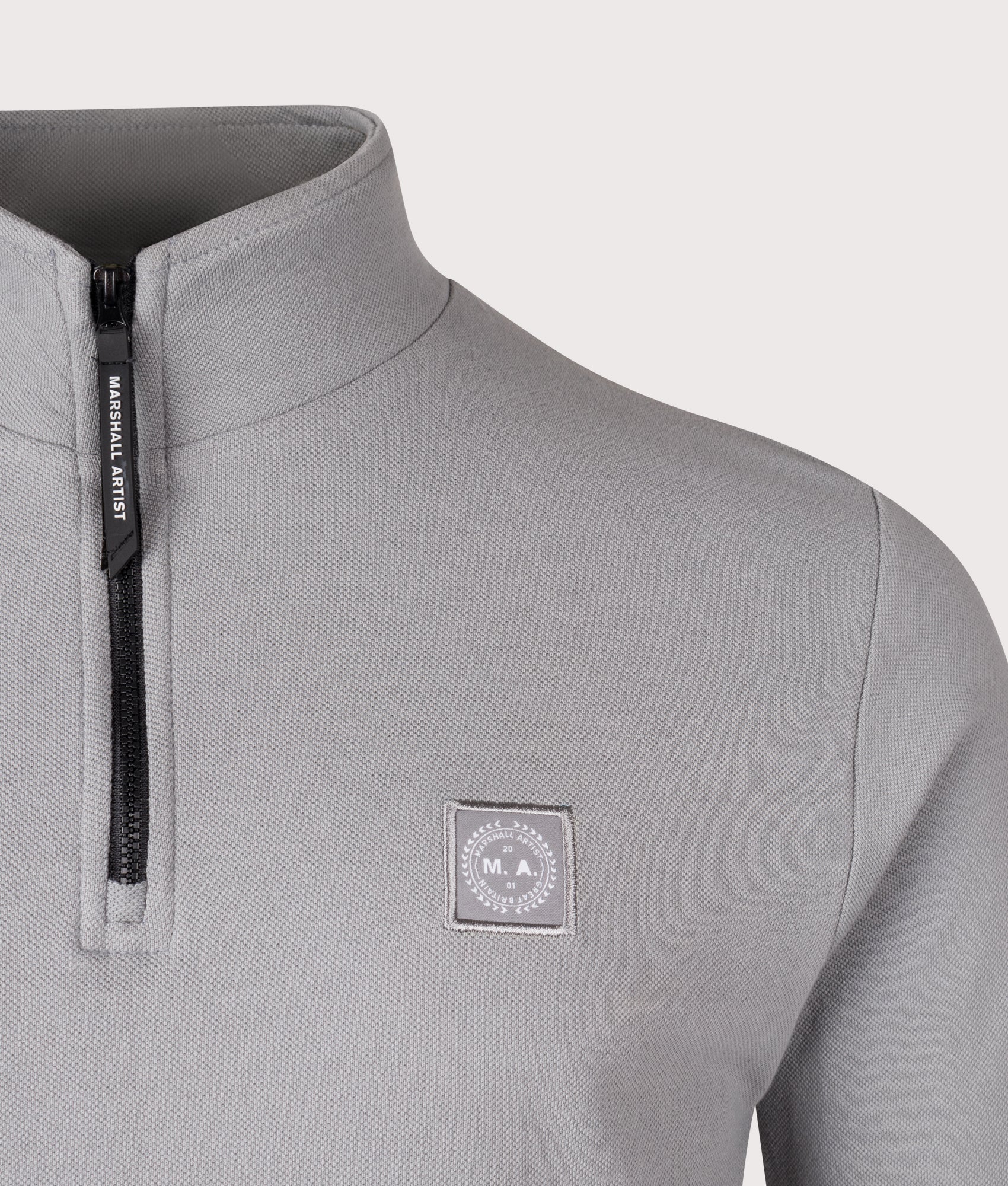 Marchio Piqué Quarter Zip Sweatshirt - Image 2